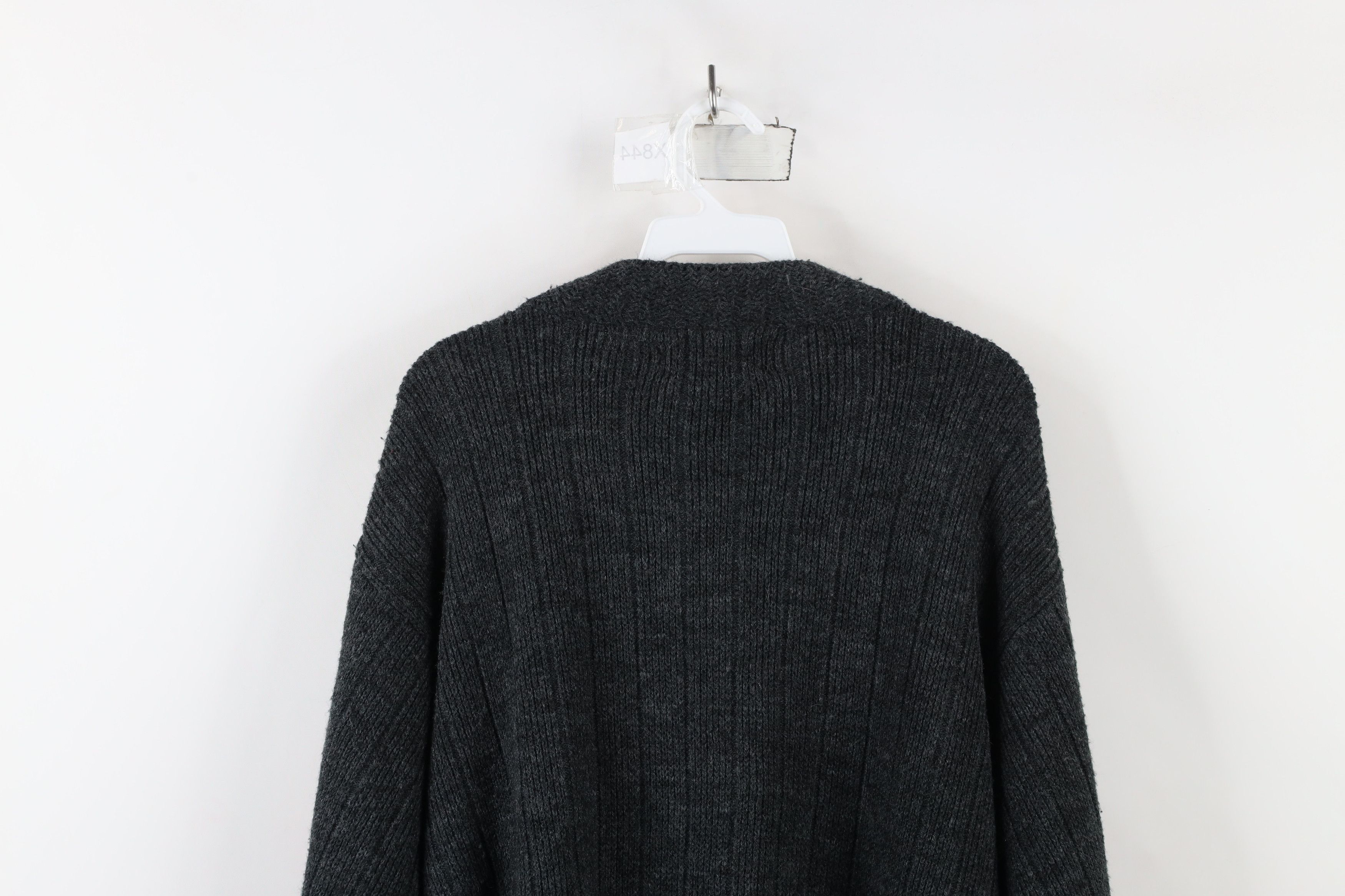 Vintage Vintage 90s Streetwear Ribbed Knit Full Zip Cardigan Sweater Size US XL / EU 56 / 4 - 8 Thumbnail