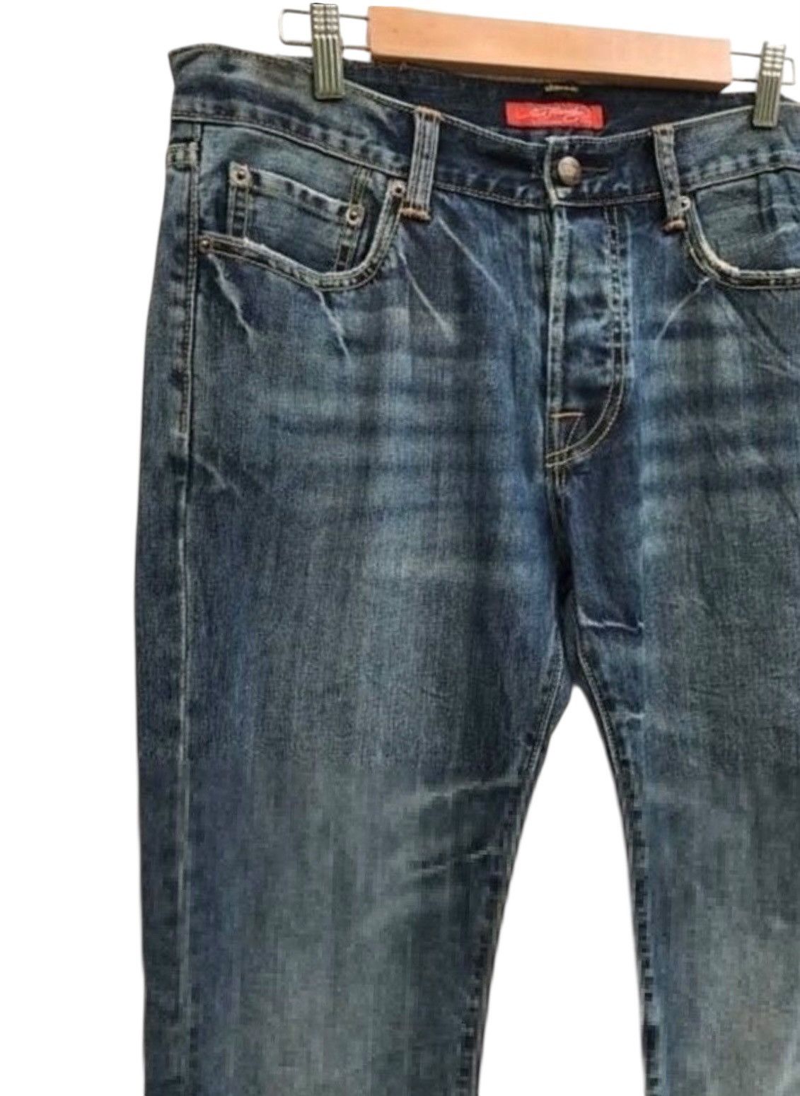 Ed Hardy Ed Hardy by Christian Audigier Bleach Denim Pants Size US 34 / EU 50 - 5 Thumbnail