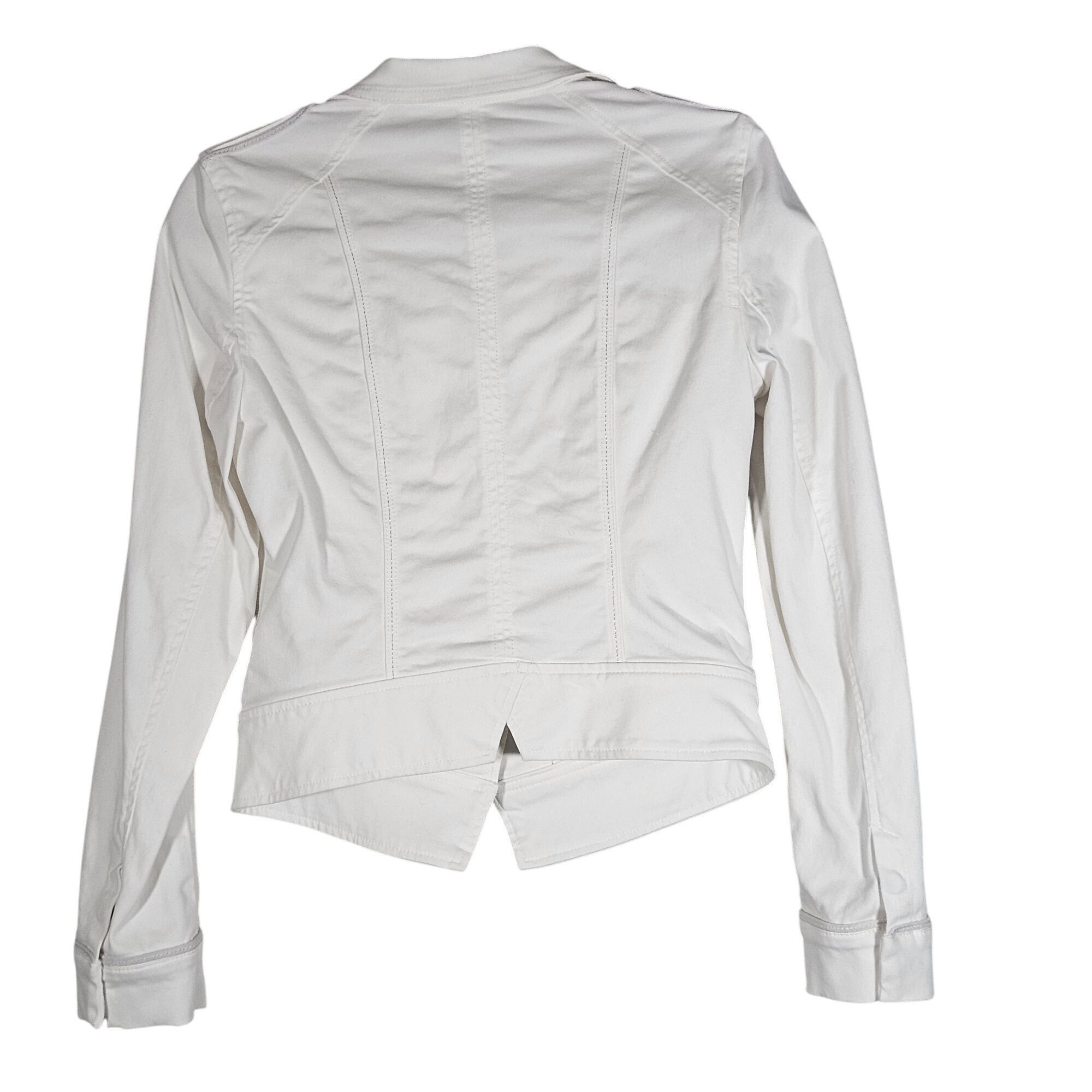White House Black Market White House Black Market Women Crop Jacket White S Clean Gir Size S / US 4 / IT 40 - 3 Thumbnail