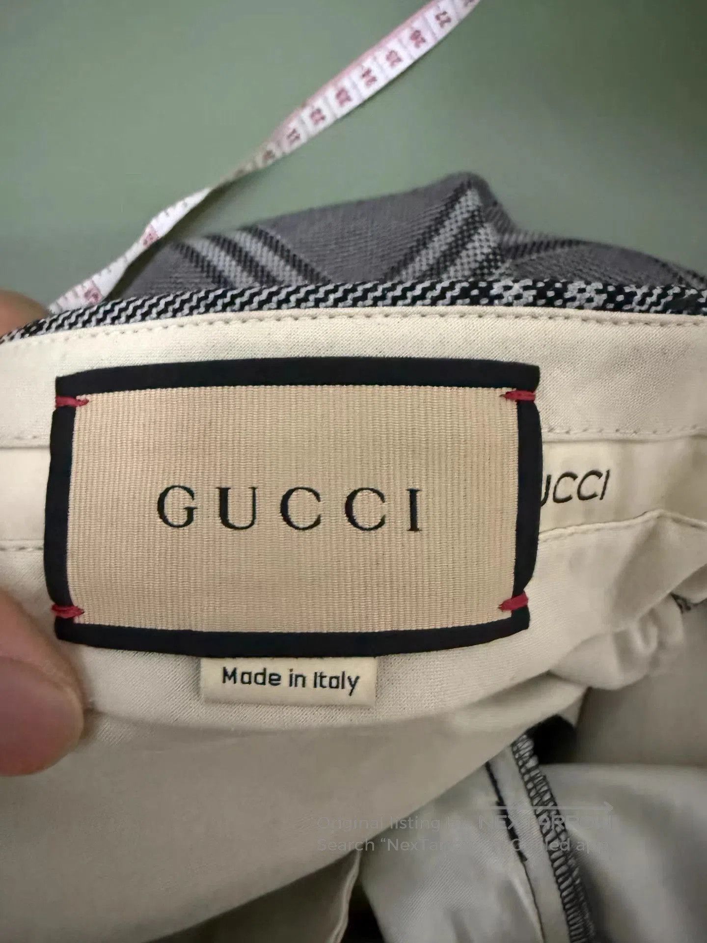Gucci Gray Plaid Wide. Size US 32 / EU 48 - 3 Thumbnail