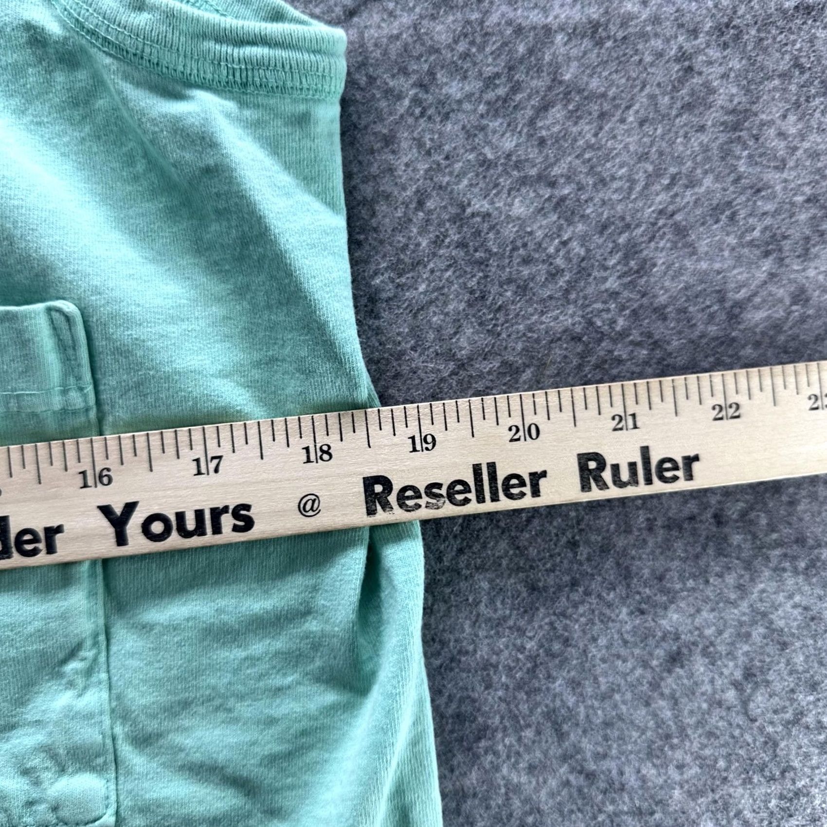 Vintage VINTAGE Mixed Blue Shirt Mens M Green Sleeveless Mock Neck Pocket Tee Cotton Size US M / EU 48-50 / 2 - 7 Thumbnail