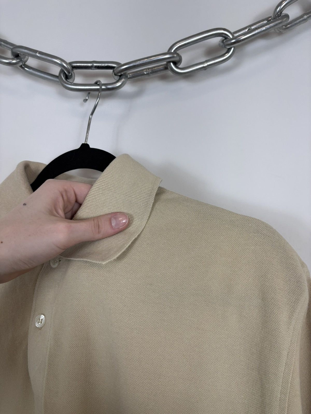 Trussardi Trussardi Sport Vintage Men’s Cotton Beige Polo Shirt Size US XL / EU 56 / 4 - 13 Thumbnail