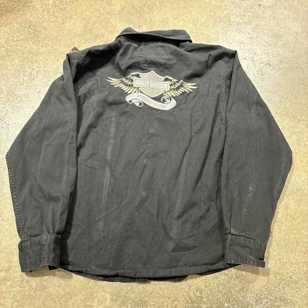 Harley Davidson Sick Harley Davidson denim like Button up Size US XL / EU 56 / 4 - 3 Thumbnail