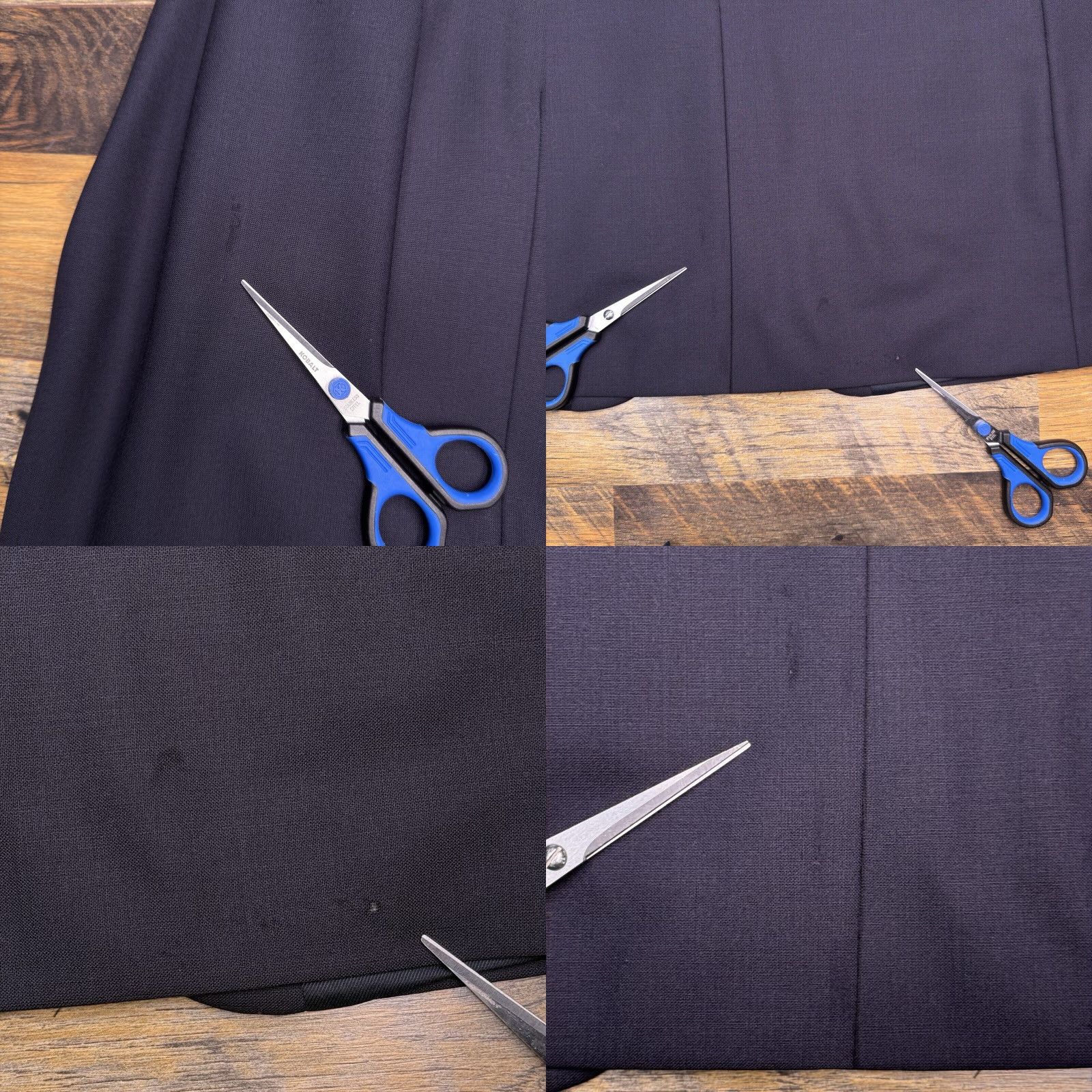 Jos. A. Bank Jos A Bank Blazer Sport Coat Shirt Blue Navy 46 Long Wool Wool Blend Solid Notch Lapel 2-Button Four-Button Single-Breasted Mens Regular Vintage No Size 46R - 9 Thumbnail
