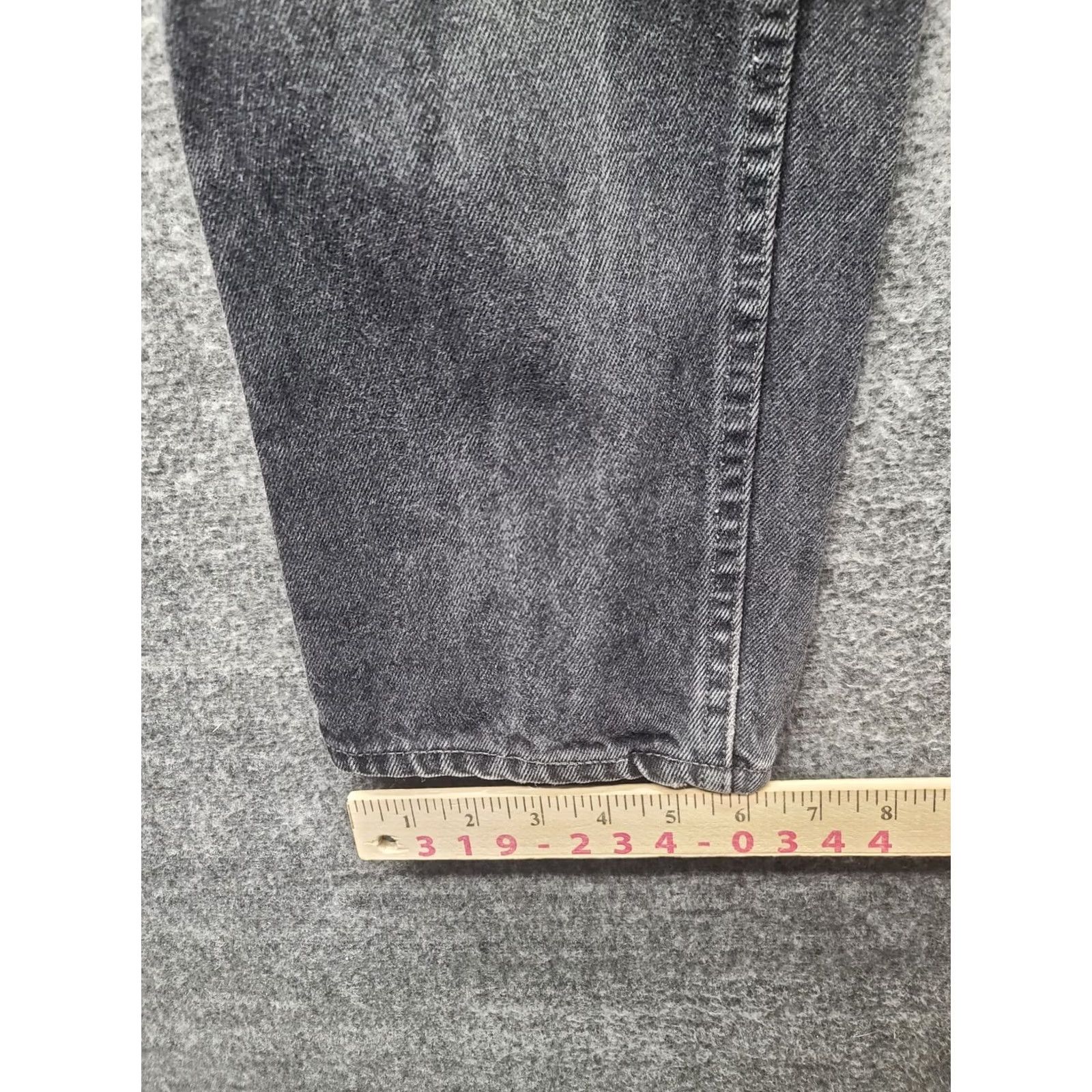 Levi's VINTAGE Levi's 550 Jeans Mens 32x34 Regular Fit Tapered USA Made 90s Grunge Rock Black Denim Jeans Size US 32 / EU 48 - 7 Thumbnail
