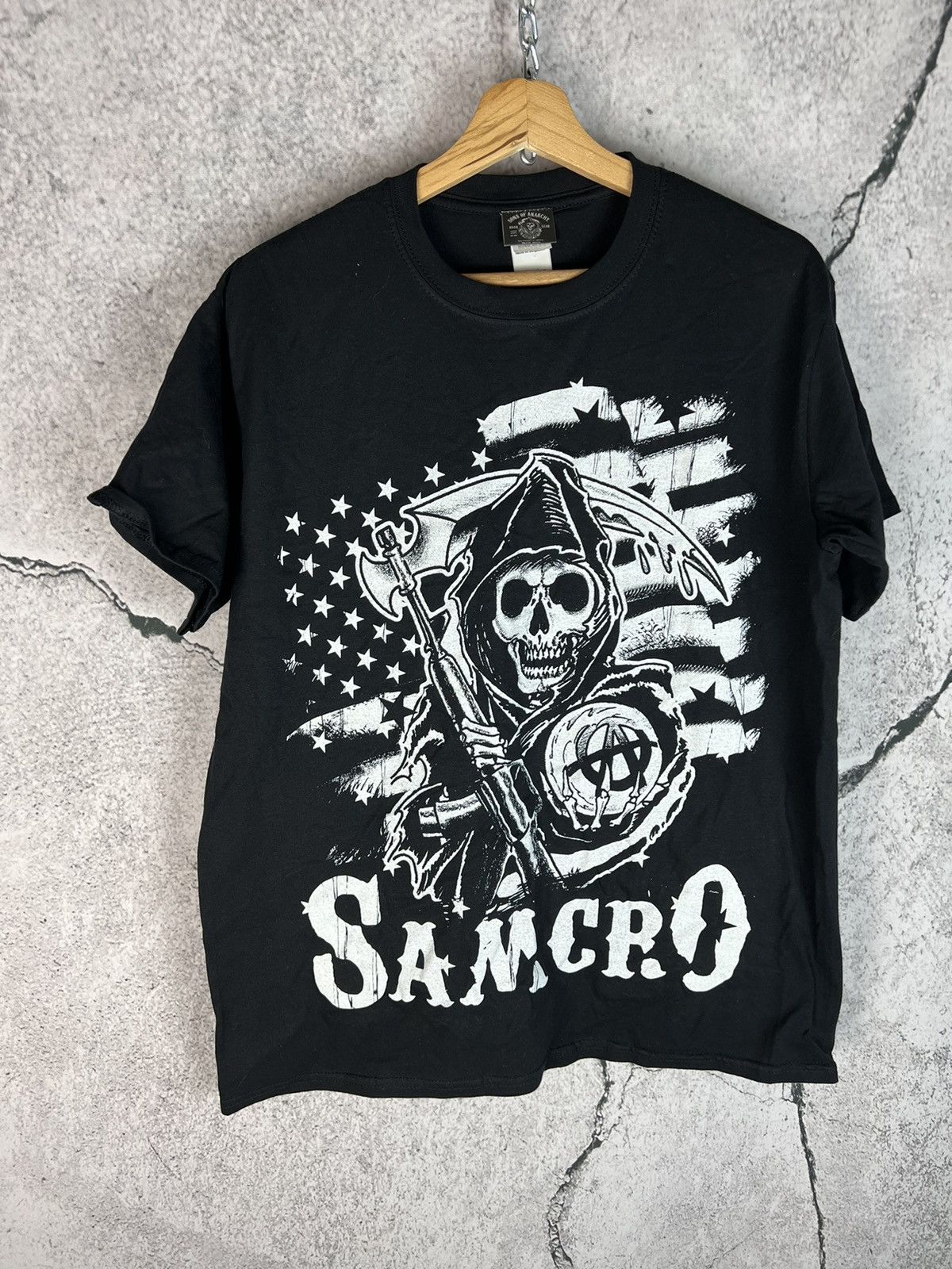 Vintage Vintage Y2K SONS OF ANARCHY Moovie Band T-shirt Streetwear Size US L / EU 52-54 / 3 - 1 Thumbnail