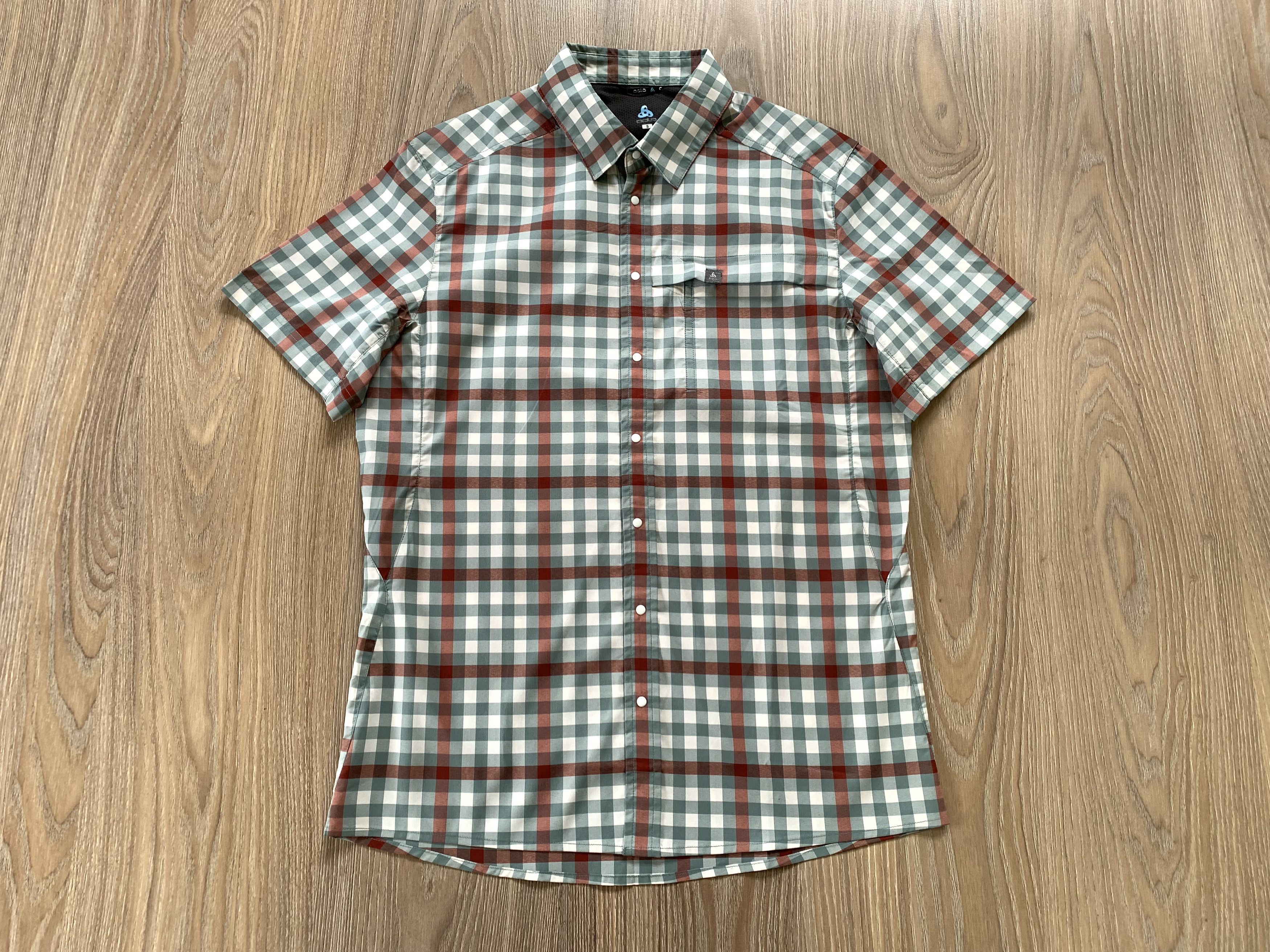 Odlo Odlo Womens Ultra Light Plaid Treking Short Sleeve Shirt Size S / US 4 / IT 40 - 2 Thumbnail