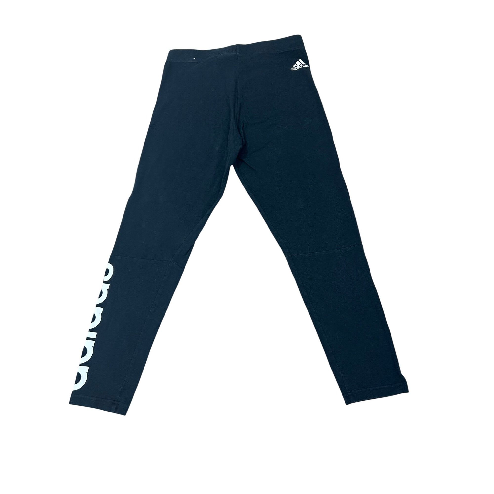 Adidas Adidas Women Leggings Ankle Black Logo Activewear Athleisure Size 28" / US 6 / IT 42 - 2 Thumbnail