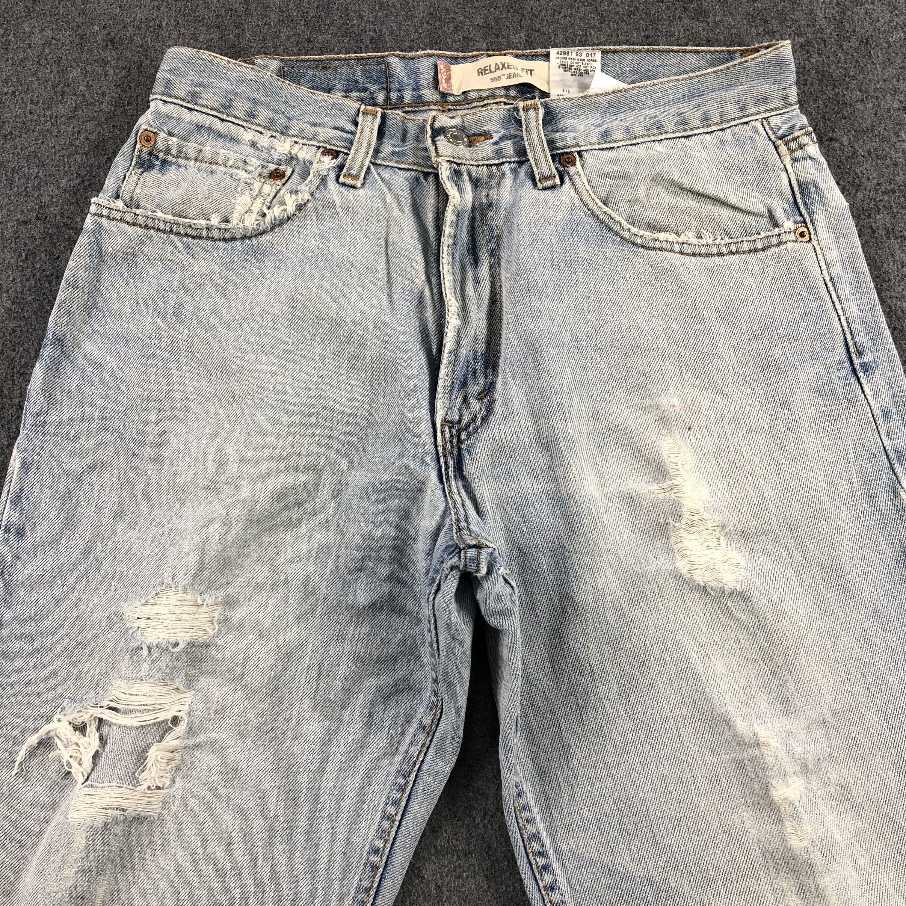 Levi's Vintage Light Wash Levis 550 Jeans-J1486 Size US 32 / EU 48 - 3 Thumbnail