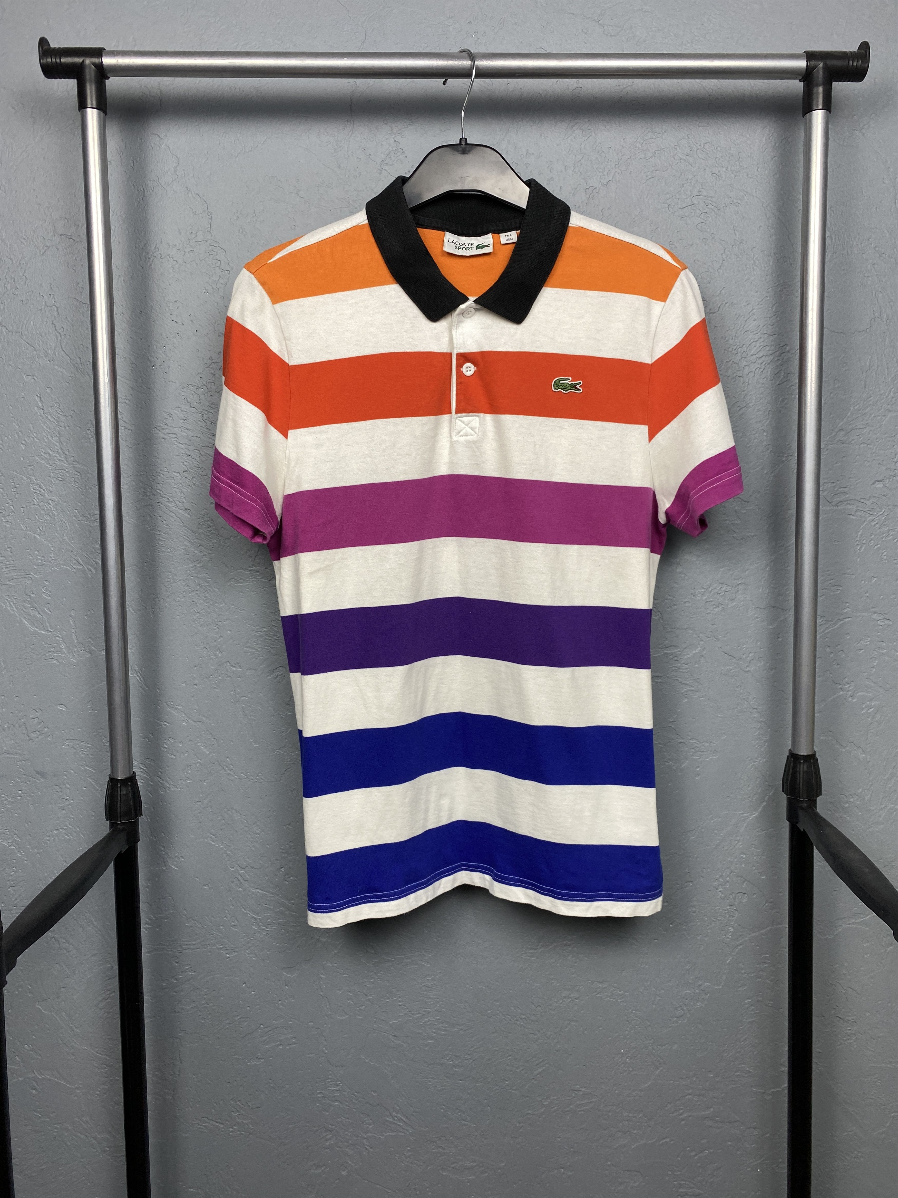 Lacoste Lacoste Sport Mens Striped Polo Shirt Size 4 M Size US M / EU 48-50 / 2 - 1 Thumbnail