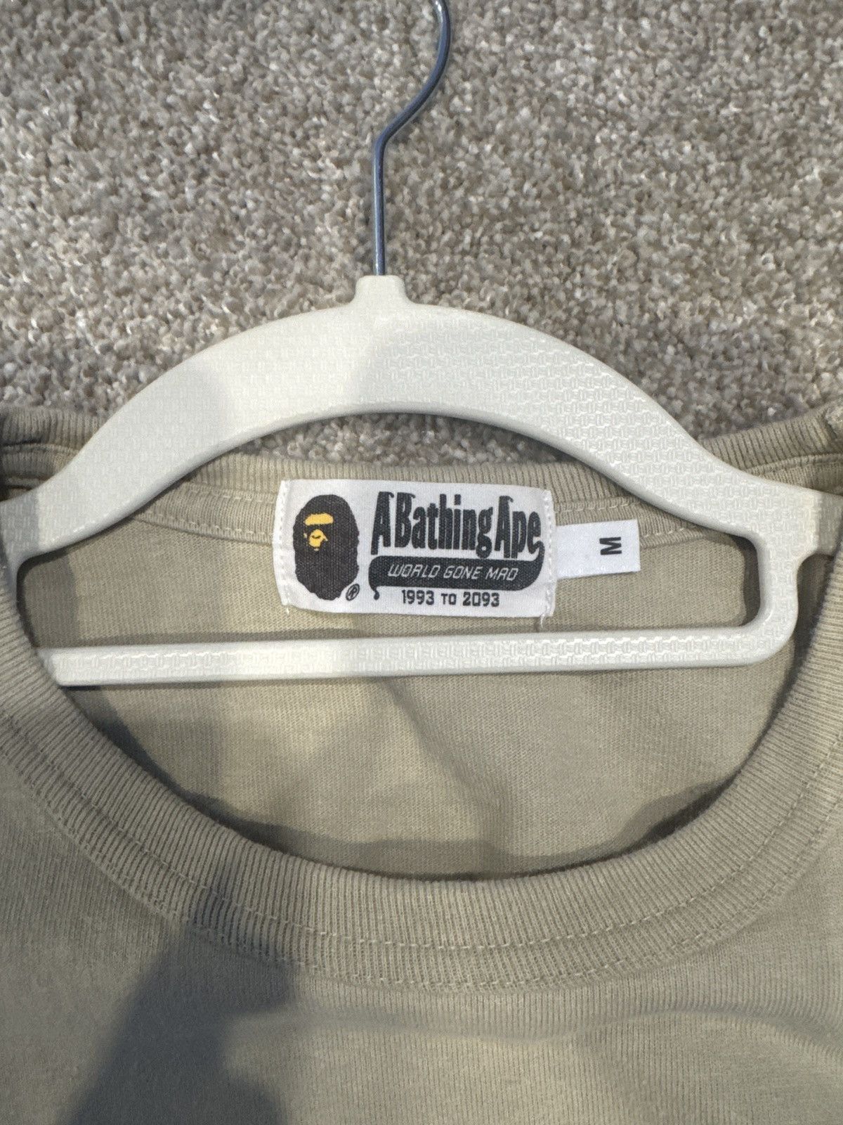 Bape BAPE Classic Logo Tee (Tan) Size US M / EU 48-50 / 2 - 3 Thumbnail