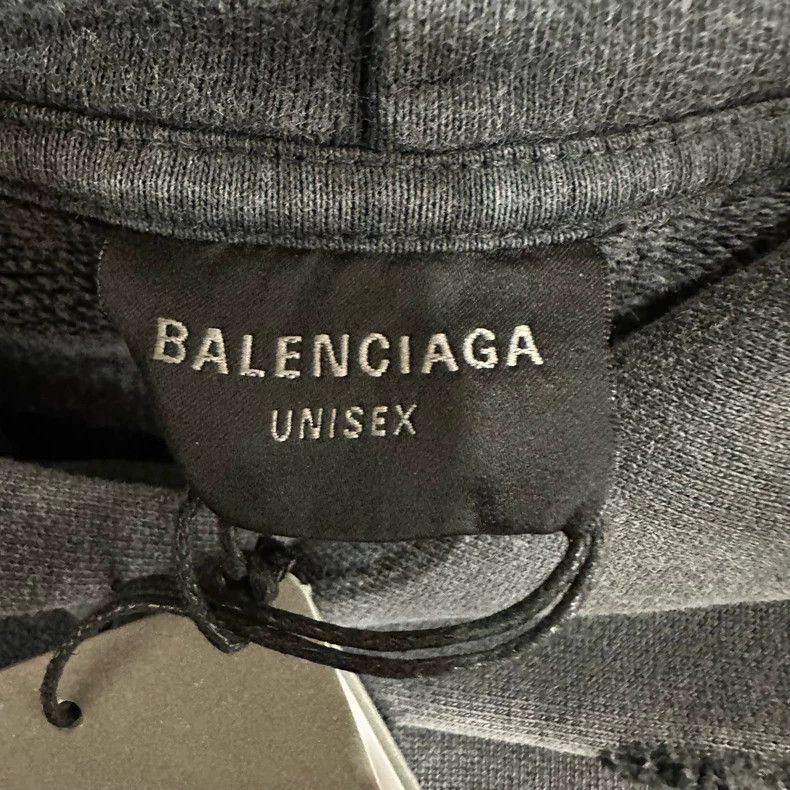 Balenciaga Balenciaga An old hoodie made of wash ash and paint Size US XS / EU 42 / 0 - 5 Thumbnail