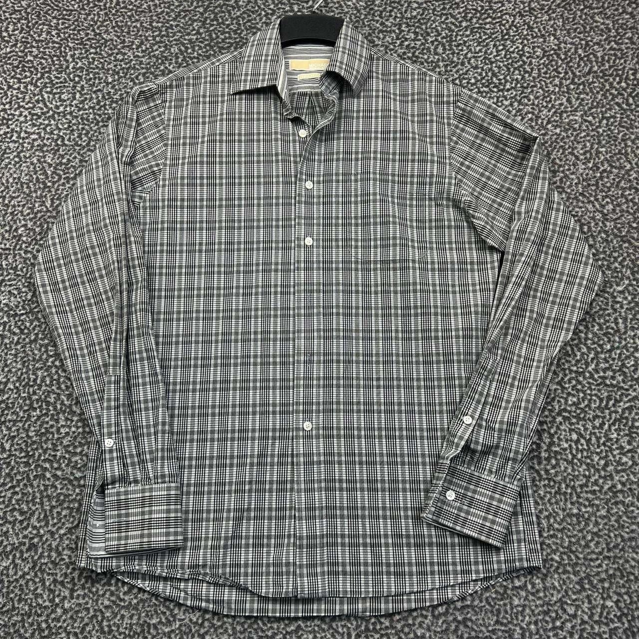 Michael Kors Michael Kors Button Up Shirt 15 1/2 36/37 M Plaid Collared Size US M / EU 48-50 / 2 - 1 Thumbnail