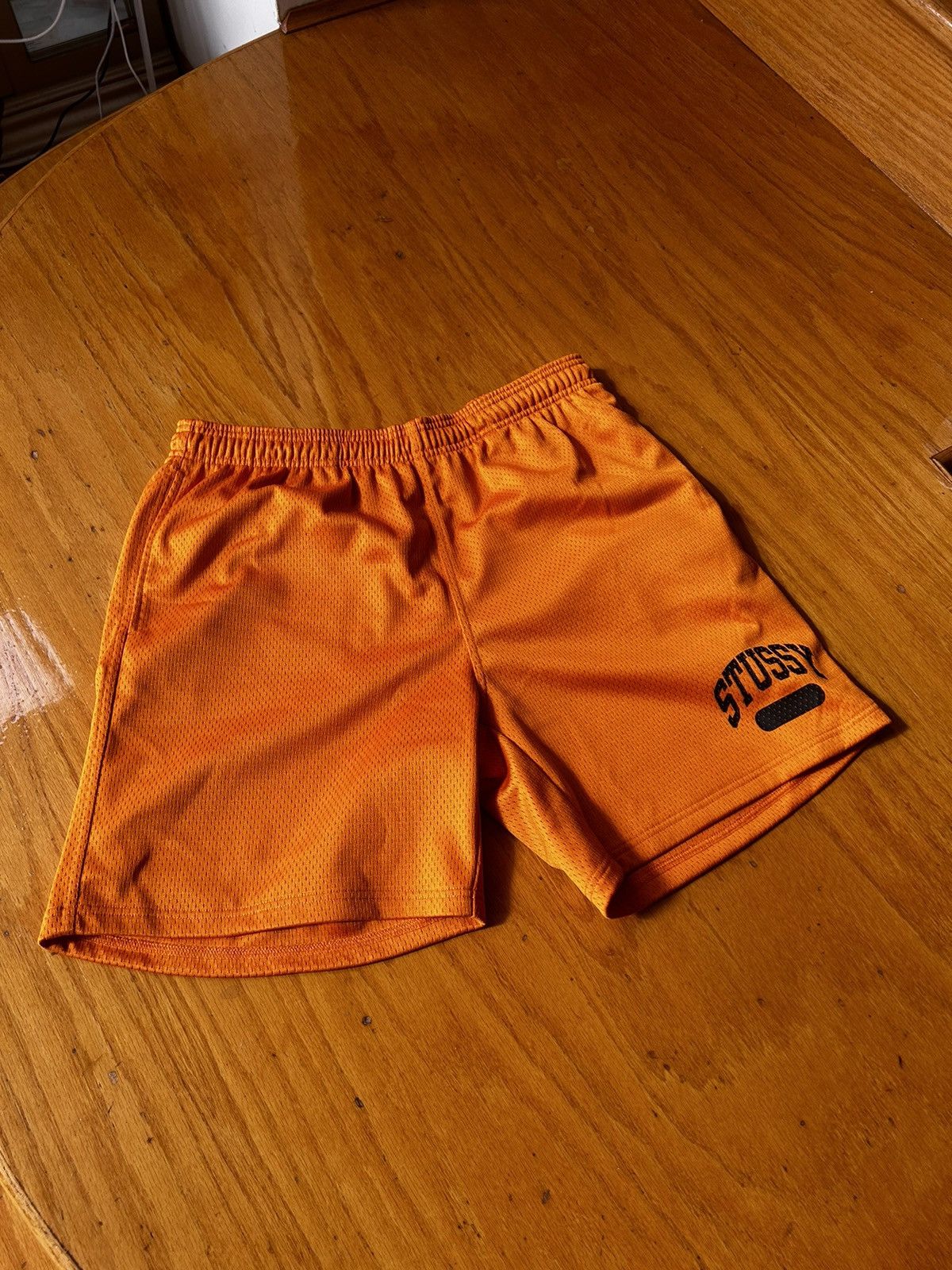 image of Stussy Arch Mesh Short Orange, Men's (Size 32)