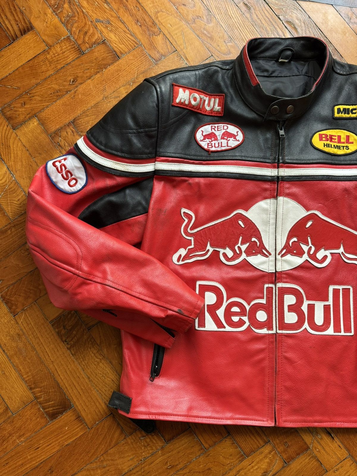 Red Bull Red Bull Racing red/black leather jacket size XL Size US XXL / EU 58 / 5 - 7 Thumbnail