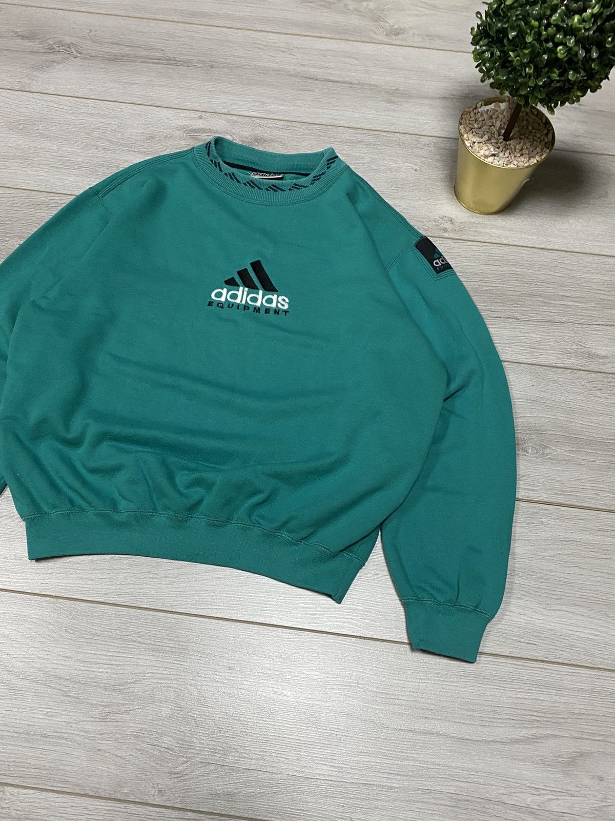 Adidas Adidas Equipment 90s monogram vintage sweatshirt big logo Size US M / EU 48-50 / 2 - 1 Thumbnail