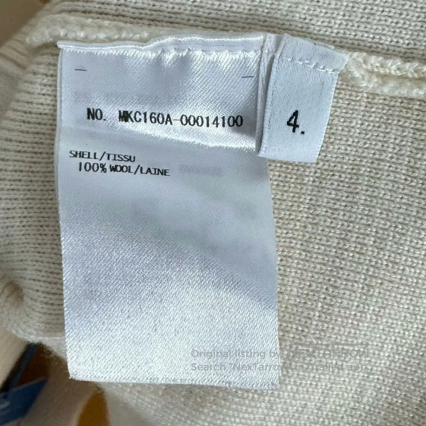 Thom Browne thom browne cream stripe wool cardigan. Size US L / EU 52-54 / 3 - 4 Thumbnail