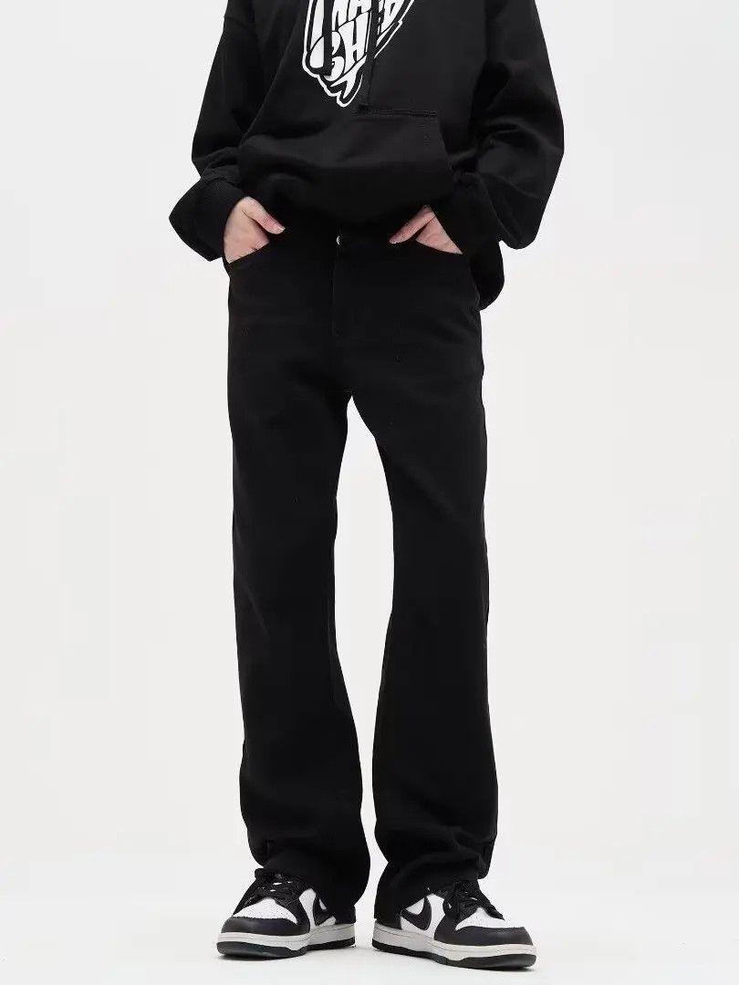 Japanese Brand × Jean Retro straight black high street jeans Size US 32 / EU 48 - 1 Thumbnail