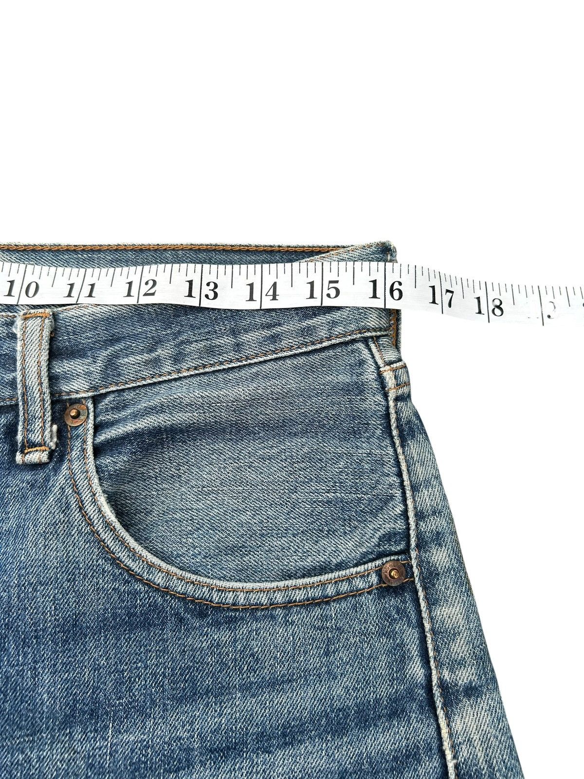 Kapital Vintage Levis Big E Selvedge Thrashed Denim Jeans Size US 32 / EU 48 - 20 Thumbnail