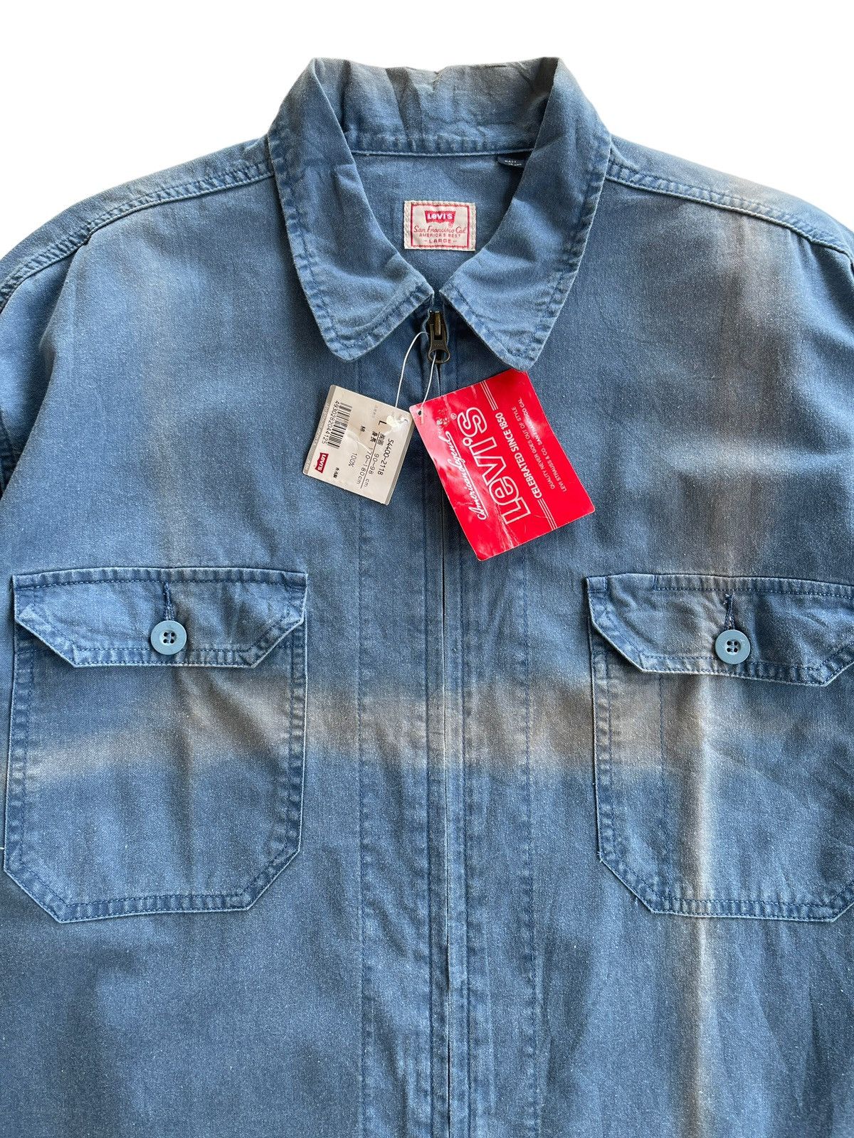 Levi's Vintage Levis Oversized Faded Works Shirt Size US L / EU 52-54 / 3 - 5 Thumbnail