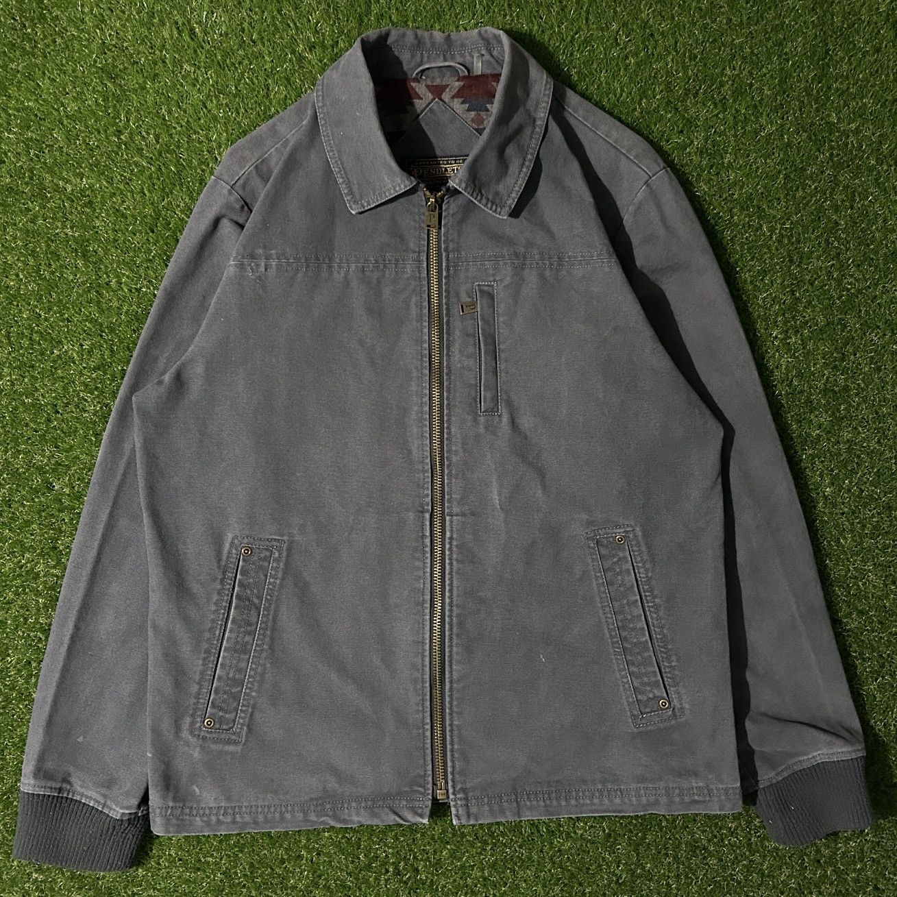 Pendleton Mens Pendleton Aztec Sante Fe Canvas Workwear Jacket Large Size US L / EU 52-54 / 3 - 4 Thumbnail