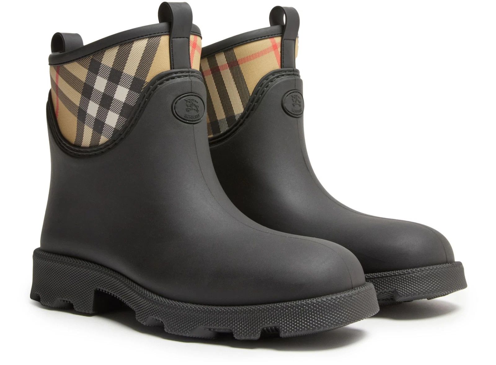 Burberry BURBERRY Marsh Black Rubber Ankle Boots New & Authentic Size US 5.5 / EU 38 - 5 Thumbnail