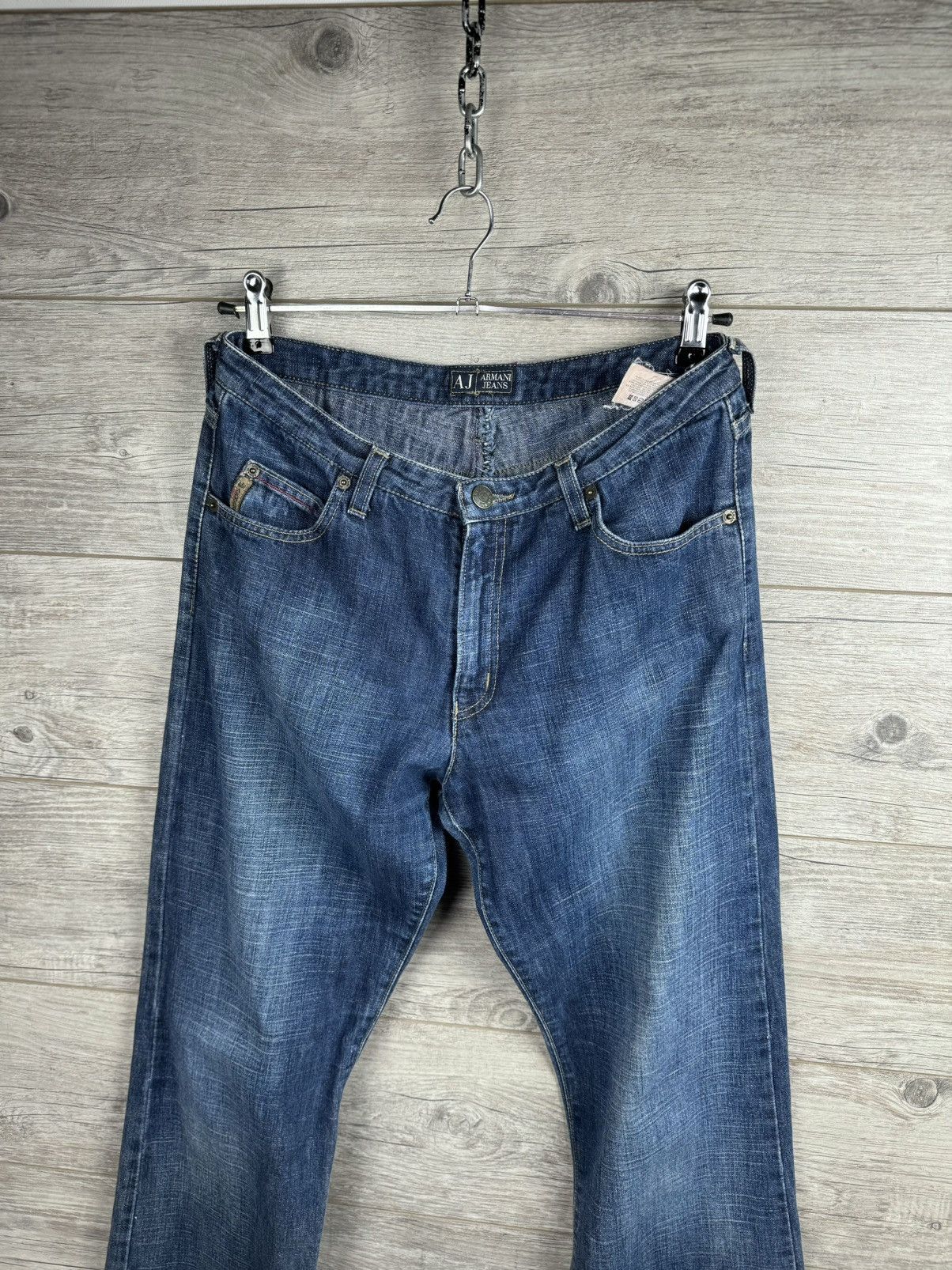 Armani × Vintage Vintage Armani Jeans On A Wide Leg size 29 Size US 29 - 8 Thumbnail