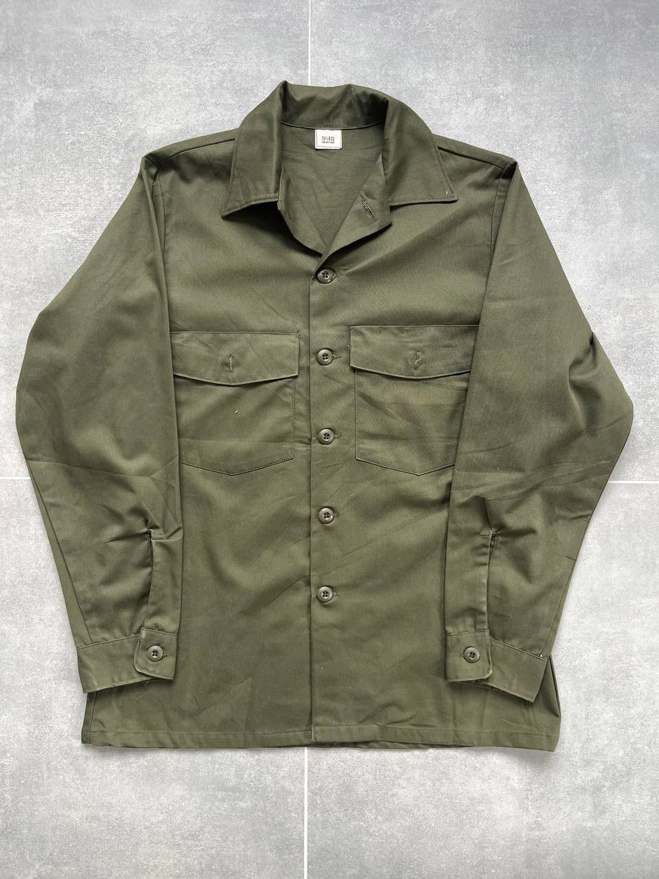 Vintage Vintage OG-507 Army Olive Button Up Utility Shirt Size US M / EU 48-50 / 2 - 1 Thumbnail