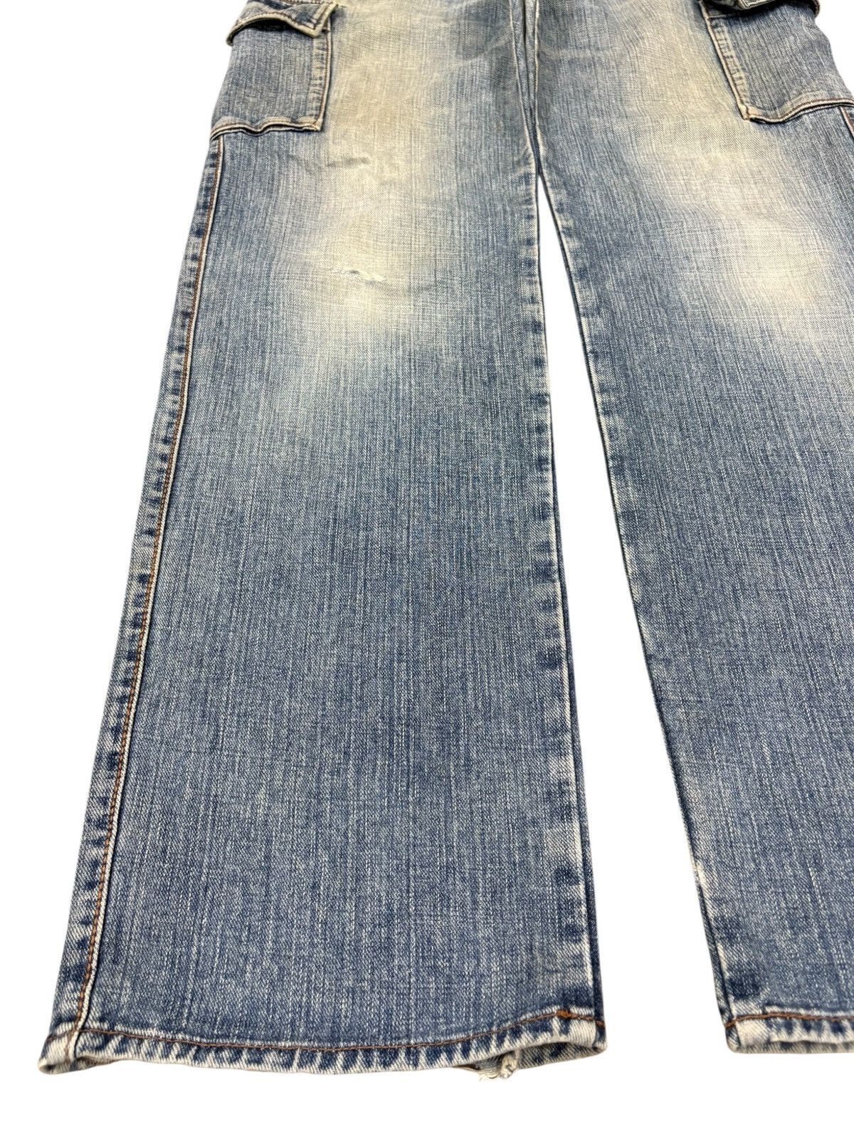 Japanese Brand Vintage Japanese Brand Cargo Distressed Baggy Jeans Size US 34 / EU 50 - 6 Thumbnail