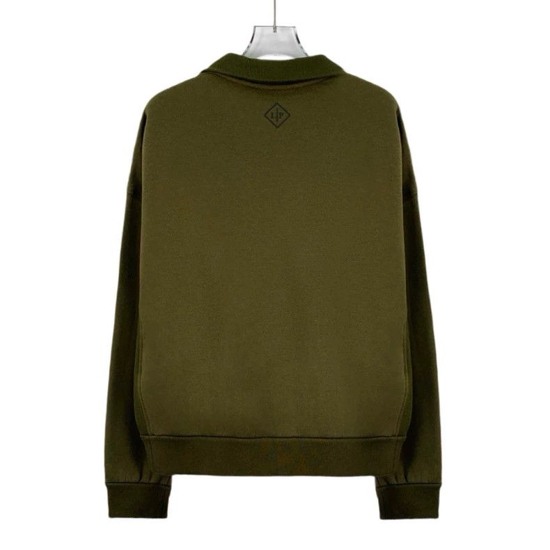 Loro Piana LORO PIANA Military green cotton collar long sleeve hoodie Size M / US 6-8 / IT 42-44 - 2 Thumbnail
