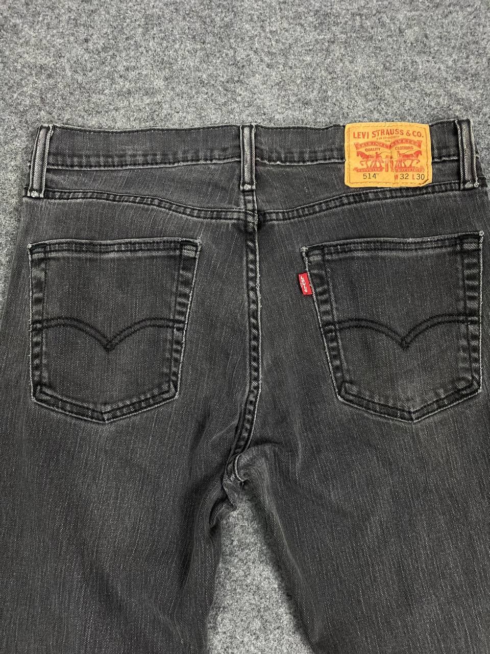 Levi's levis 514 faded black distressed denim Size US 34 / EU 50 - 3 Thumbnail