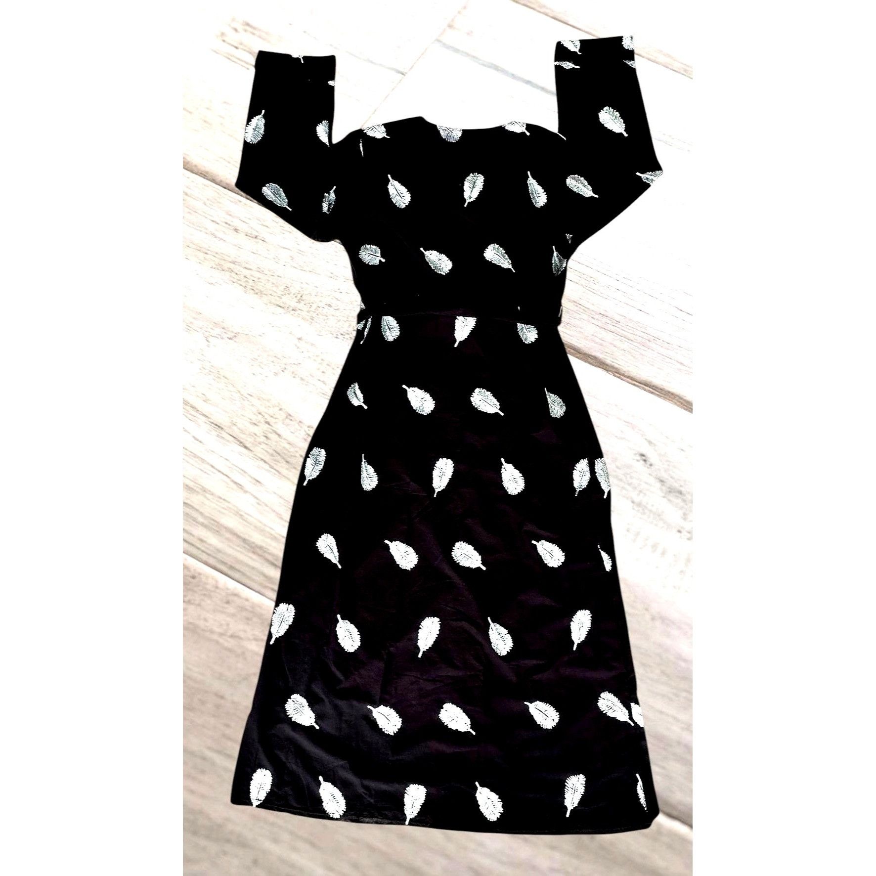Other Rare Vintage DS Diyana Secret Black Maxi Dress Large Embroid Size L / US 10 / IT 46 - 7 Thumbnail