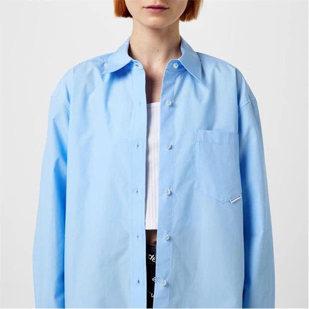 Alexander Wang o1g2r1mq0824 Boyf Shirts in Light Blue Size XS / US 0-2 / IT 36-38 - 8 Thumbnail