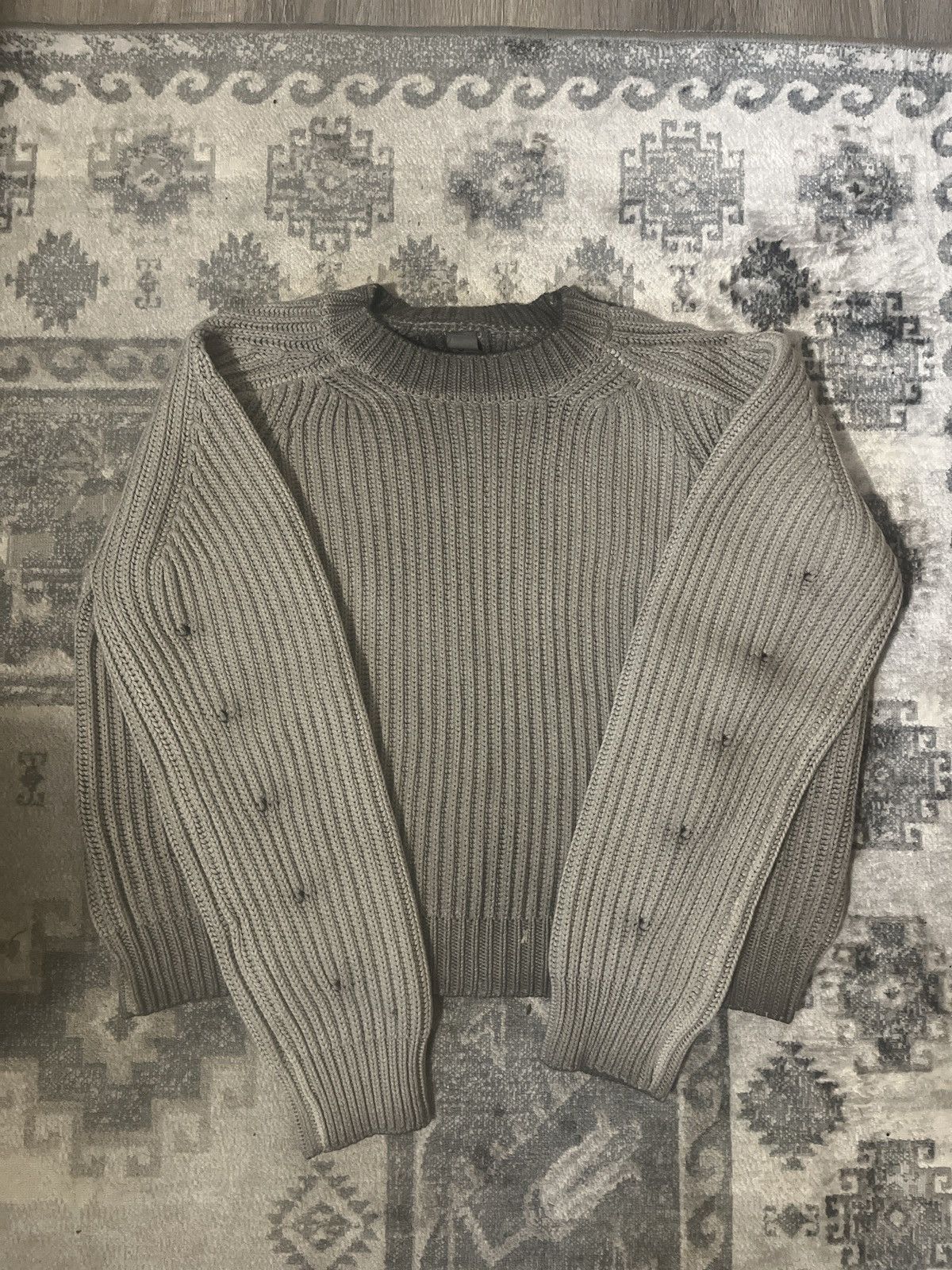 トップス Ktwo Studios Knit Charcoal Ktwo studios dyed fisherman knit 'charcoal' Size | Depop