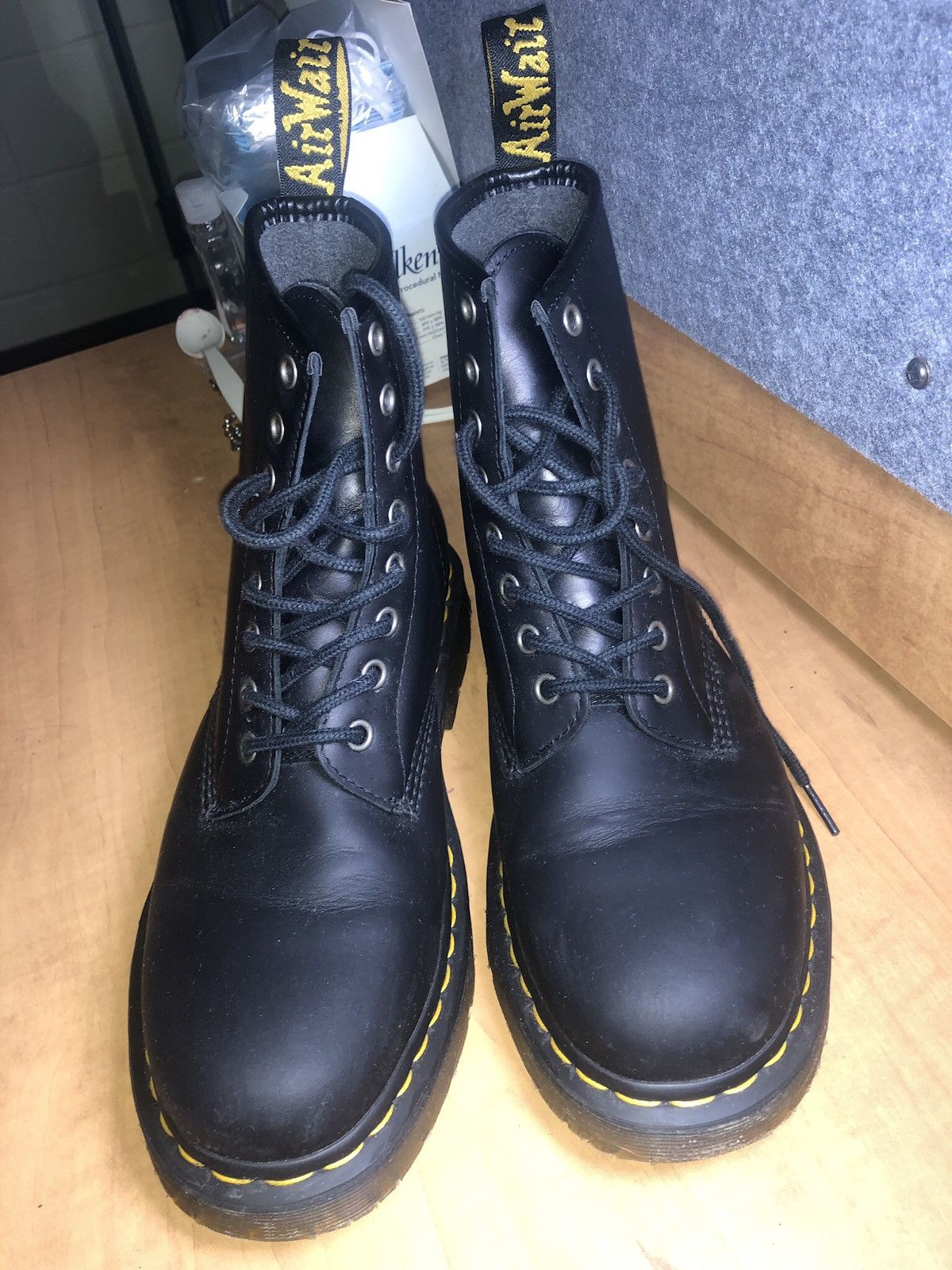 Dr. Martens Dr. Martens Matte Black Boots Size US 9 / EU 42 - 3 Thumbnail