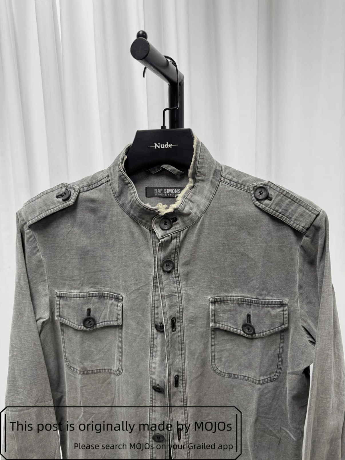 Raf Simons Sz 46 Raf Simons 04SS Distressed Washed Jacket mojos184116 Size US S / EU 44-46 / 1 - 3 Thumbnail