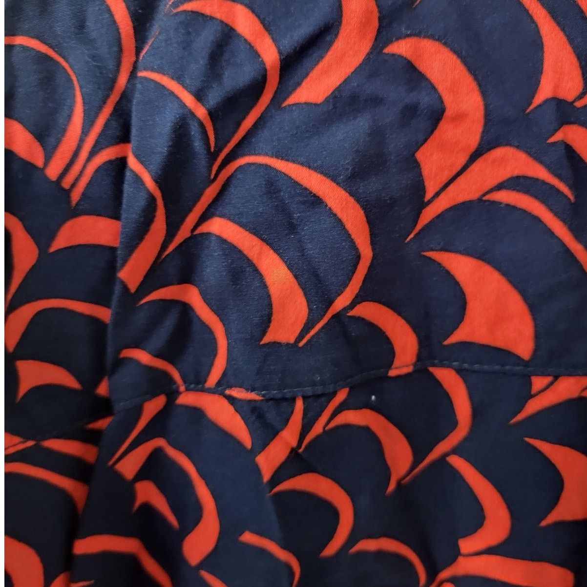 Gap Gap Navy and Red Geometric Patterned Blouse - XXL Size XXL / US 16-18 / IT 52-54 - 3 Thumbnail