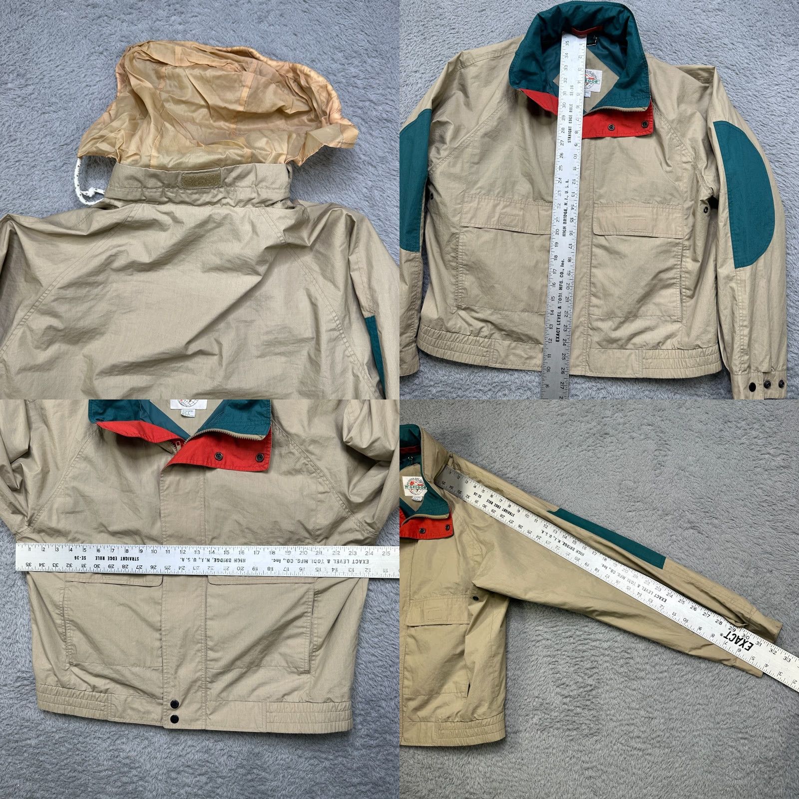 McGregor VINTAGE McGregor Jacket Mens L Tan Full Zip Lightweight Quilted Pockets 90s Theme Size US L / EU 52-54 / 3 - 8 Thumbnail