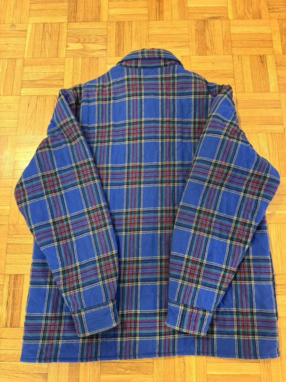 Supreme Supreme Quilted Plaid Flannel Shirt Dusty Royal Size US M / EU 48-50 / 2 - 3 Thumbnail