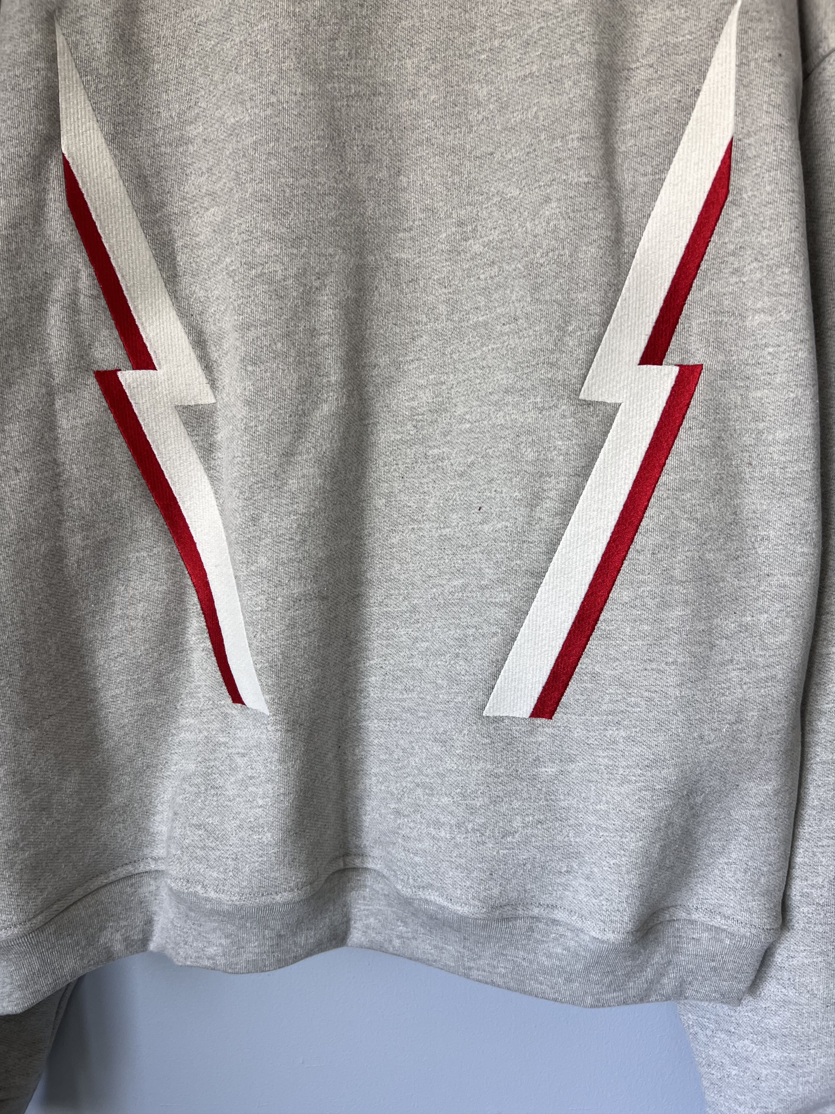 Rhude Rhude Lightning Crewneck in Grey Size US XXL / EU 58 / 5 - 6 Thumbnail