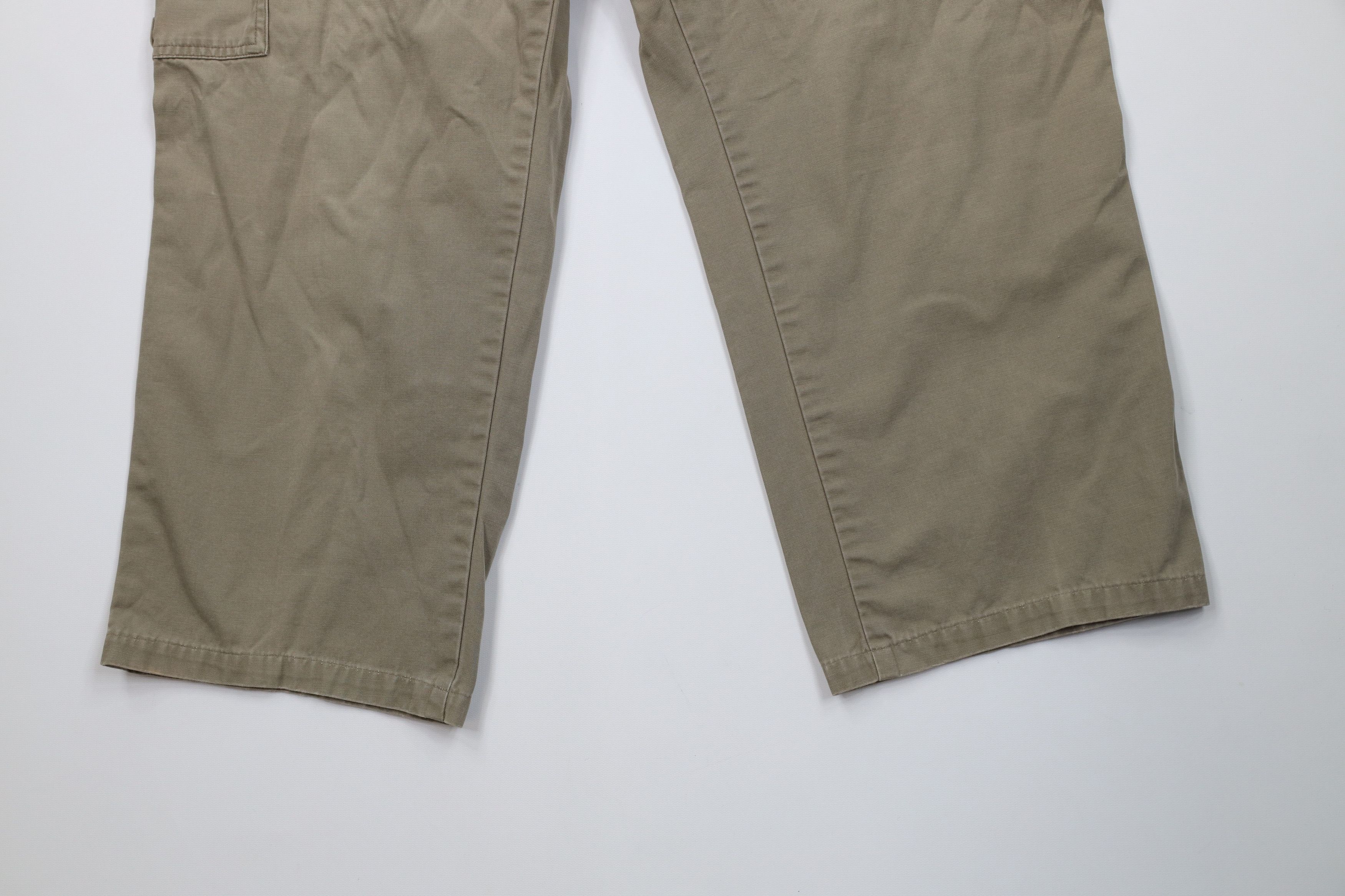 Vintage Vintage 90s Streetwear Baggy Wide Leg Cargo Pants Beige Size US 40 / EU 56 - 4 Thumbnail