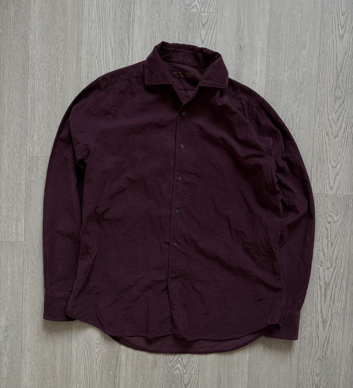 Corneliani × Designer Luxury Corneliani ID Corduroy Shirt Button Up Old Money Size US L / EU 52-54 / 3 - 1 Thumbnail