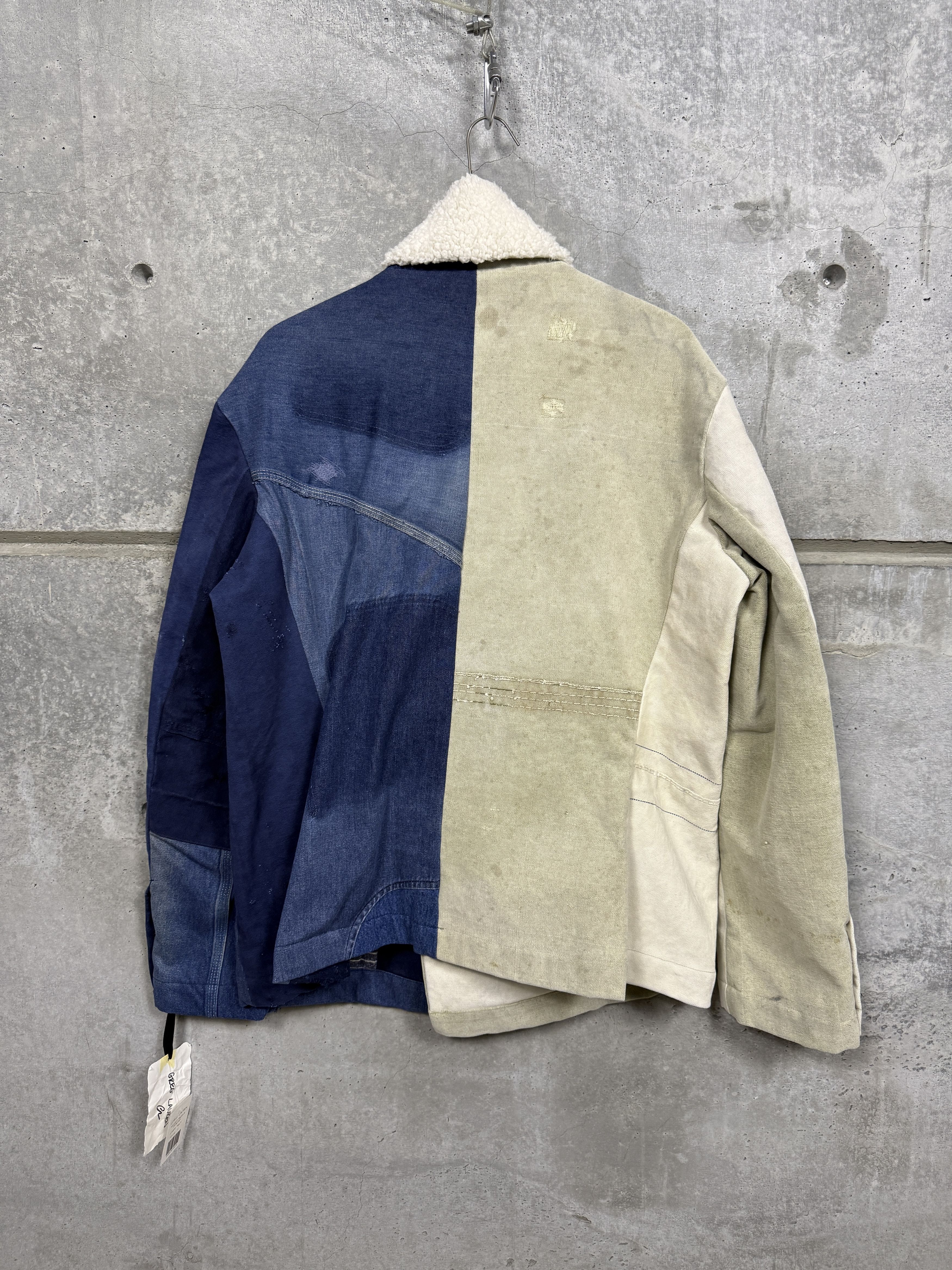 Greg Lauren Greg Lauren Mixed Media US NAVY Peacoat Jacket Size US XXL / EU 58 / 5 - 2 Thumbnail