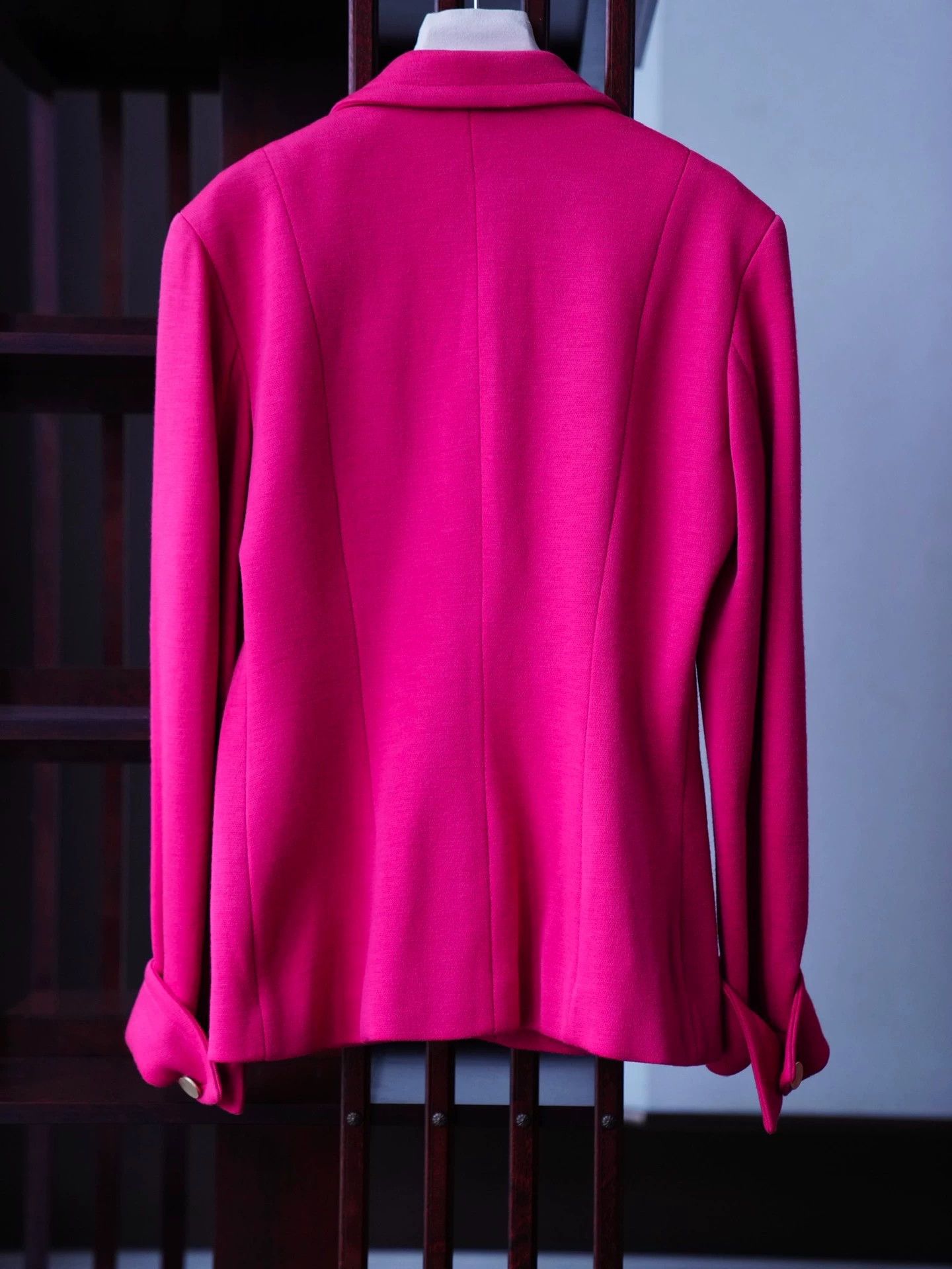 Other Gemma Kahng Vintage Pink Wool Blazer Pigeon Jeweled US10 Size L / US 10 / IT 46 - 3 Thumbnail