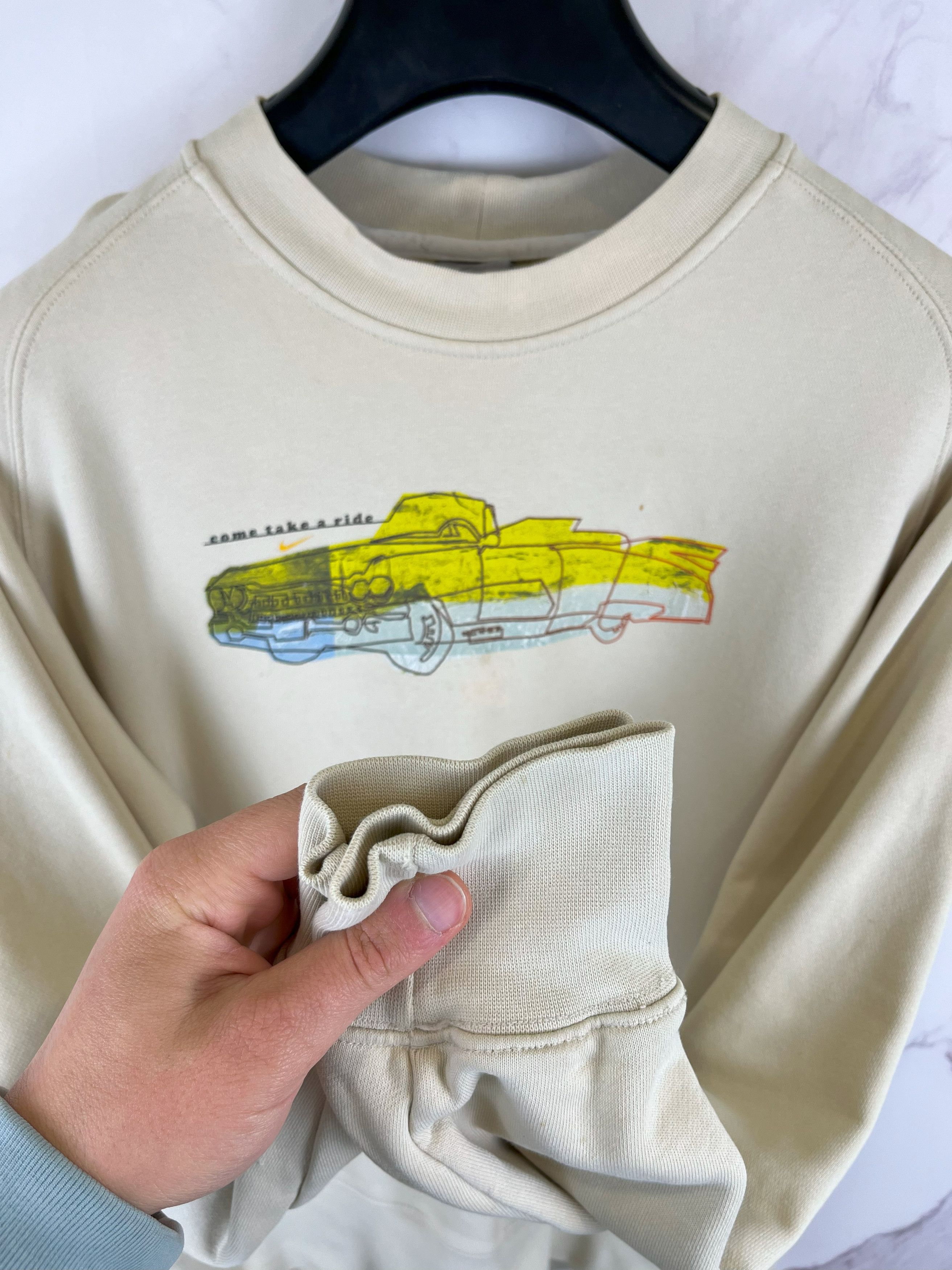 Nike Vintage Nike Car Logo Sweatshirt "Come Take A Ride" Size M Size US M / EU 48-50 / 2 - 10 Thumbnail