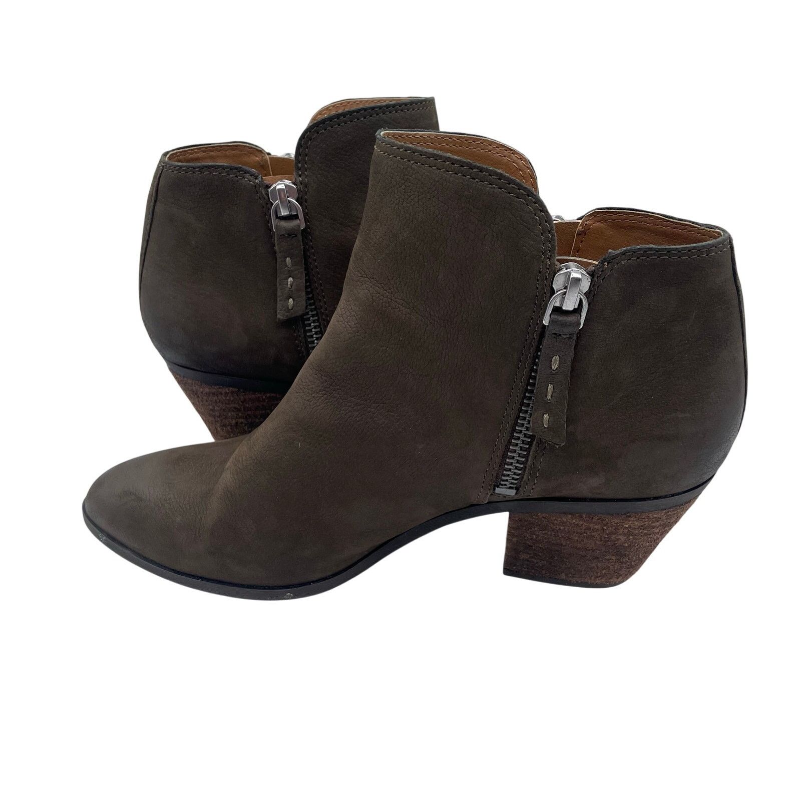 Frye Frye Judith Double Zip Leather Boots Brown Booties Women 6.5 Size US 6.5 / IT 36.5 - 6 Thumbnail