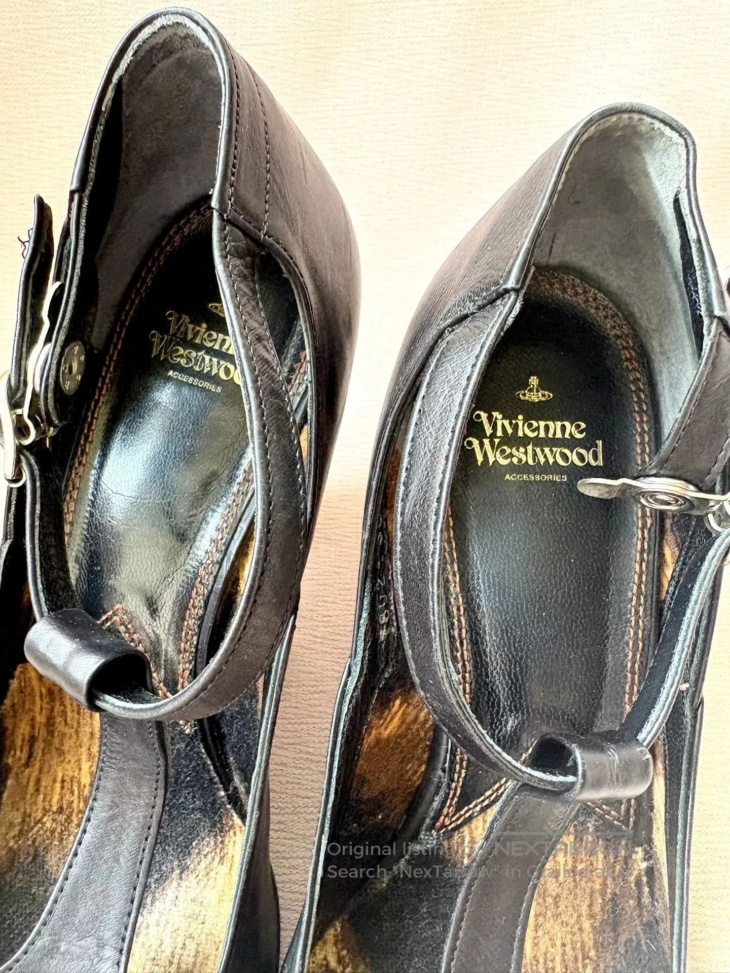 Vivienne Westwood Vivienne Westwood Vintage Black Leather Shoes. Size US 5 / IT 35 - 5 Thumbnail