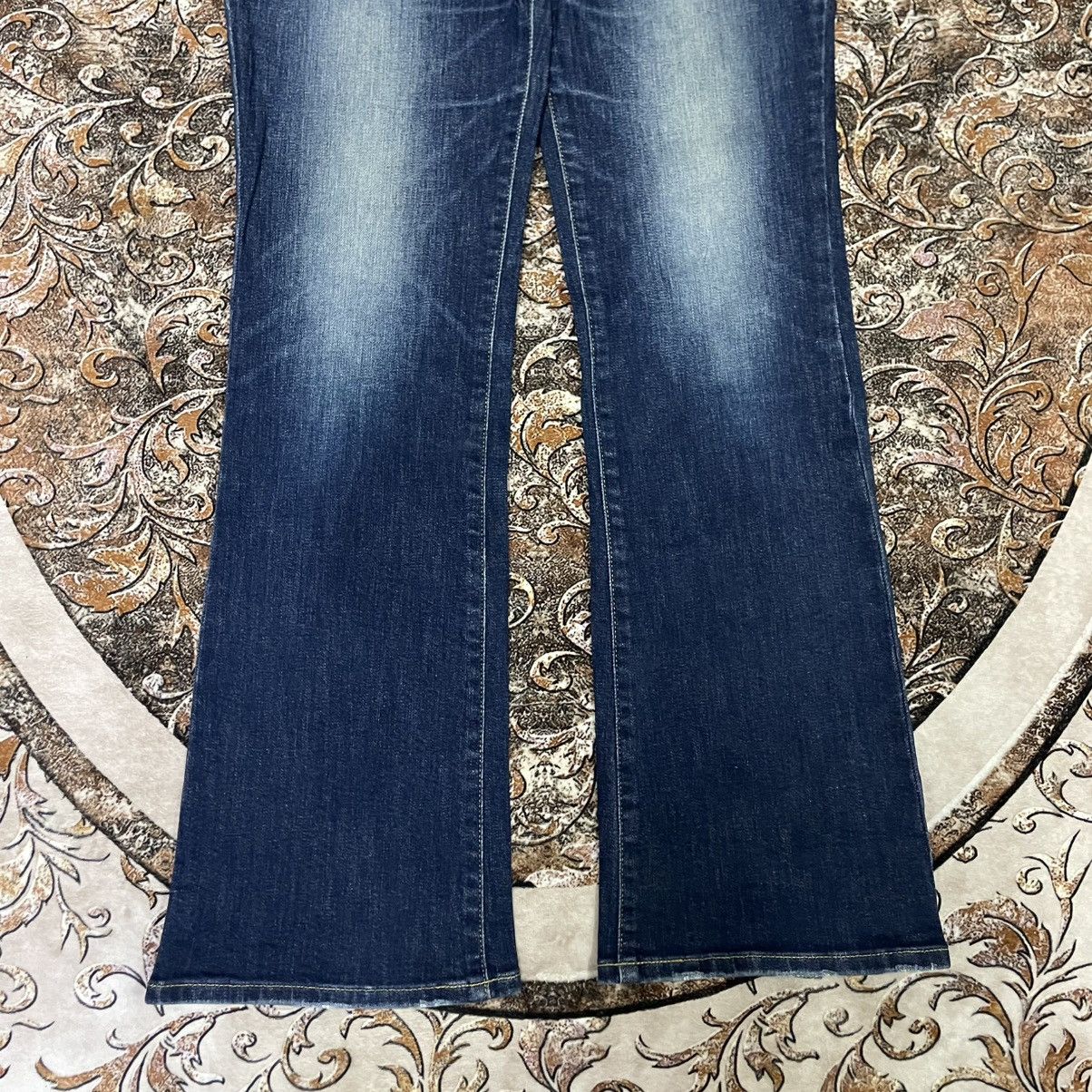 Edwin 🔥Vintage Edwin Black Tab Stoned Washed Distress Flare Jeans Size US 31 - 3 Thumbnail