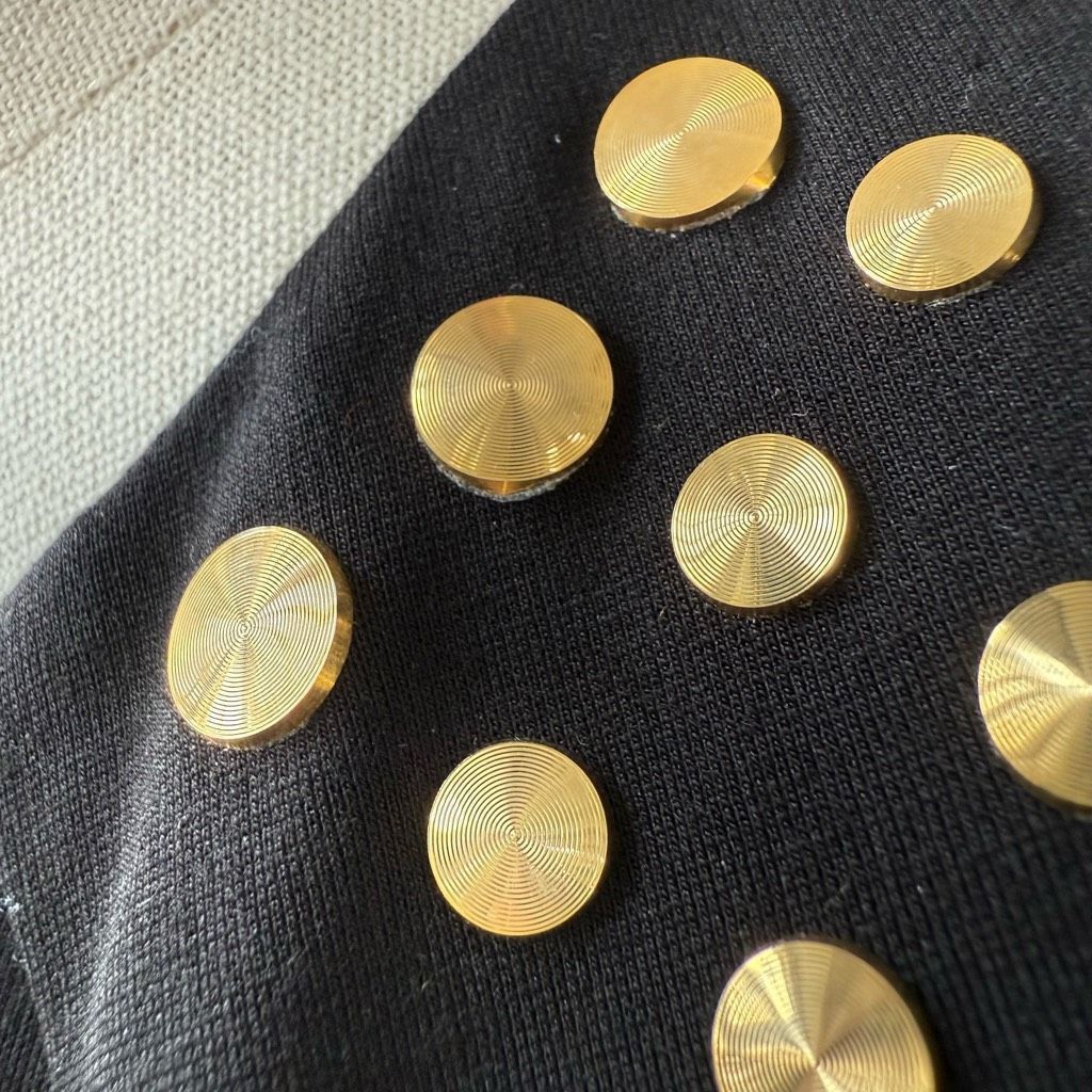 Other Cache Gold Stud Sheath Dress Long Sleeve LBD Dress 6 Size M / US 6-8 / IT 42-44 - 5 Thumbnail