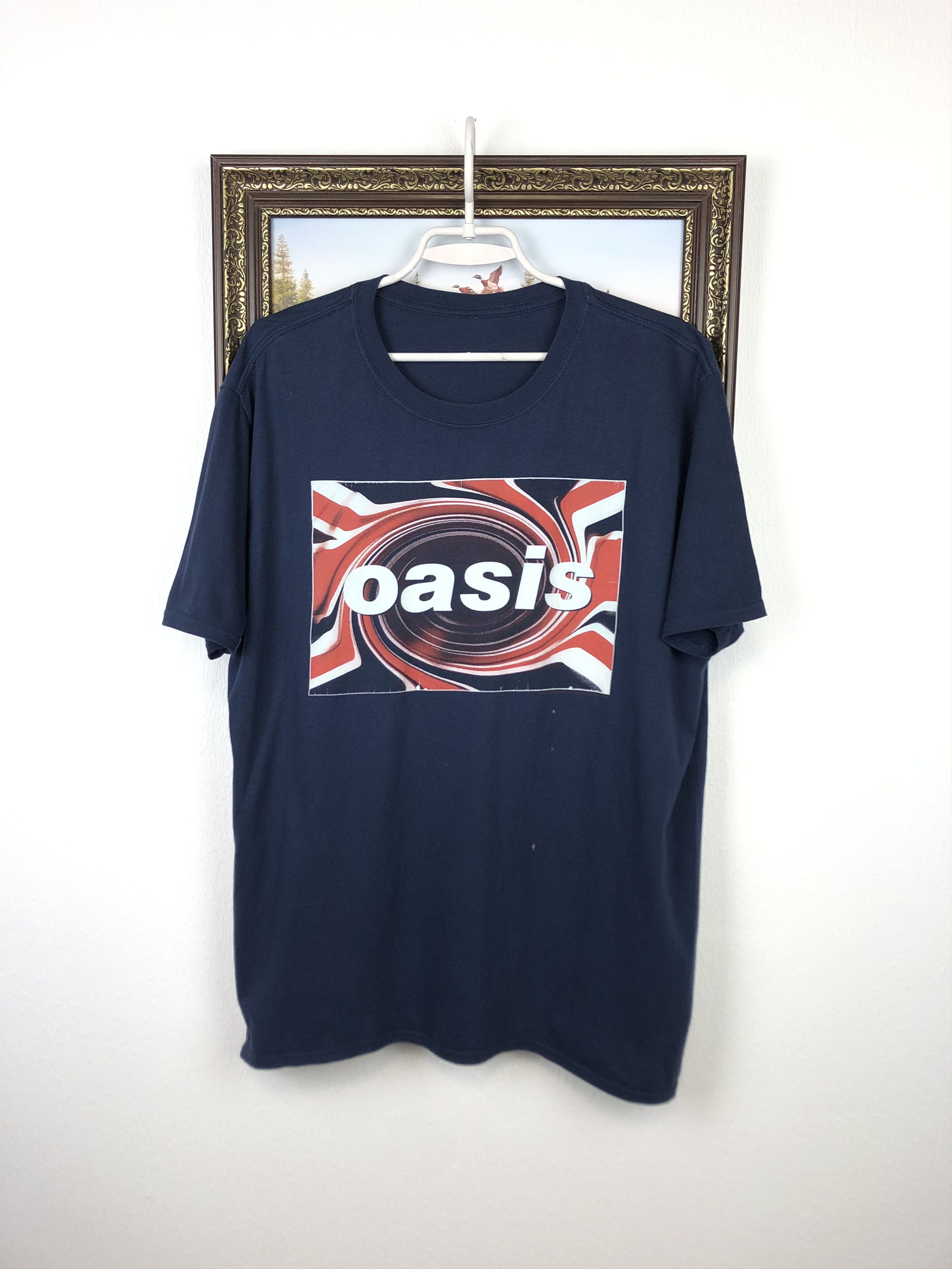 Band Tees Vintage Oasis Band Shirt Big Logo Tee Over Print Mens Rare Size US L / EU 52-54 / 3 - 1 Thumbnail